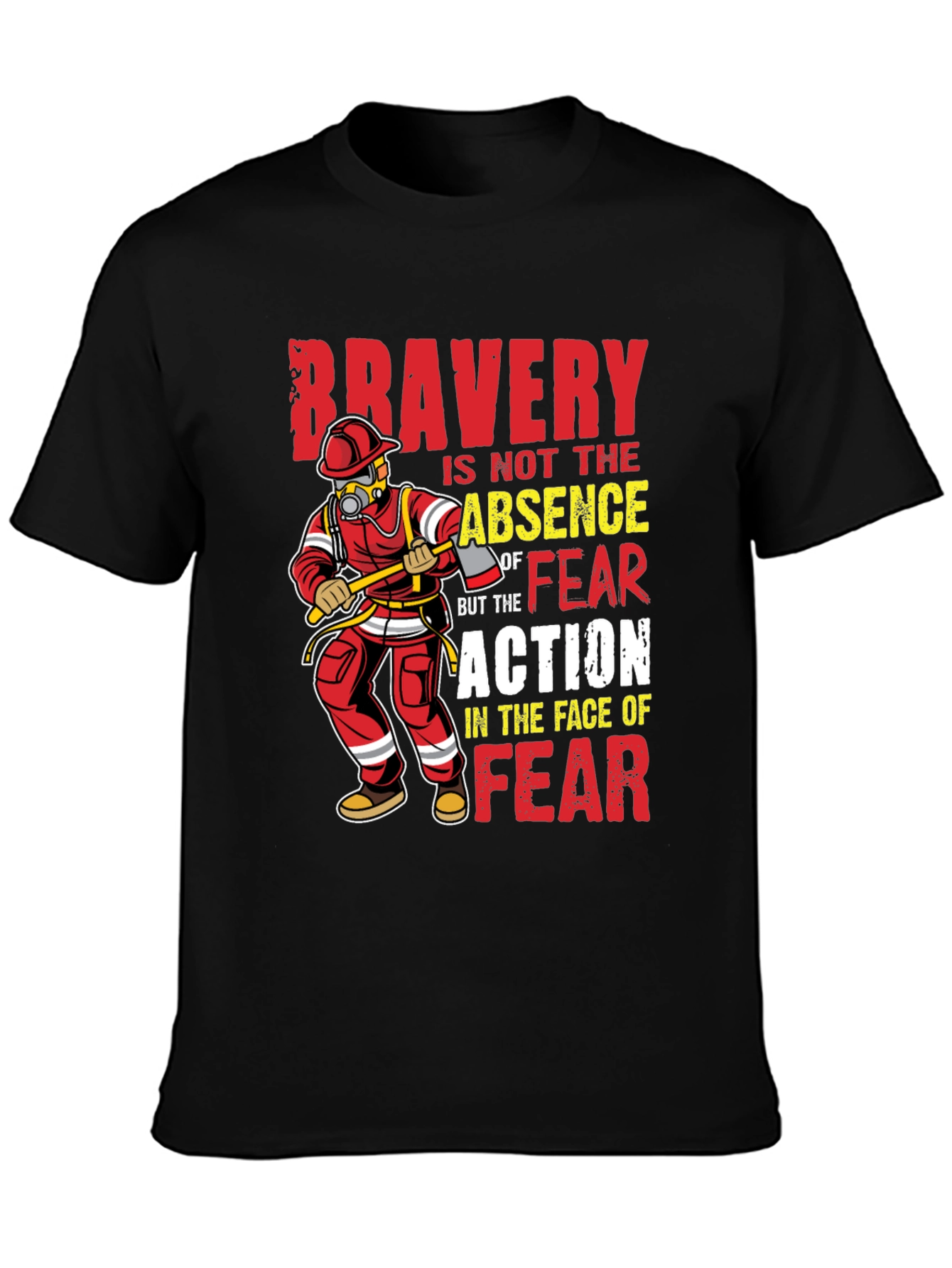 Bravery Firefighter Graphic Tee