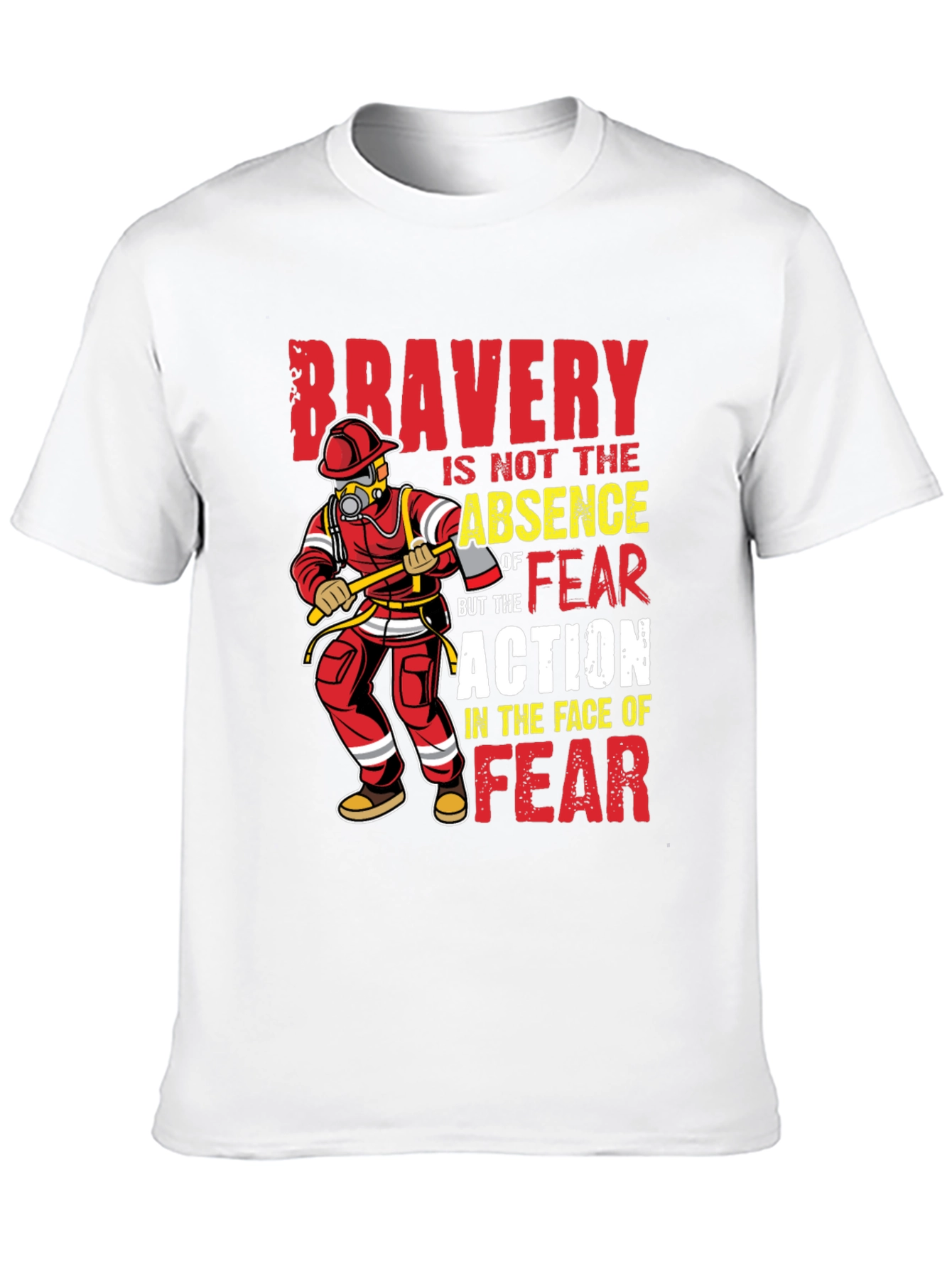 Bravery Firefighter Graphic Tee
