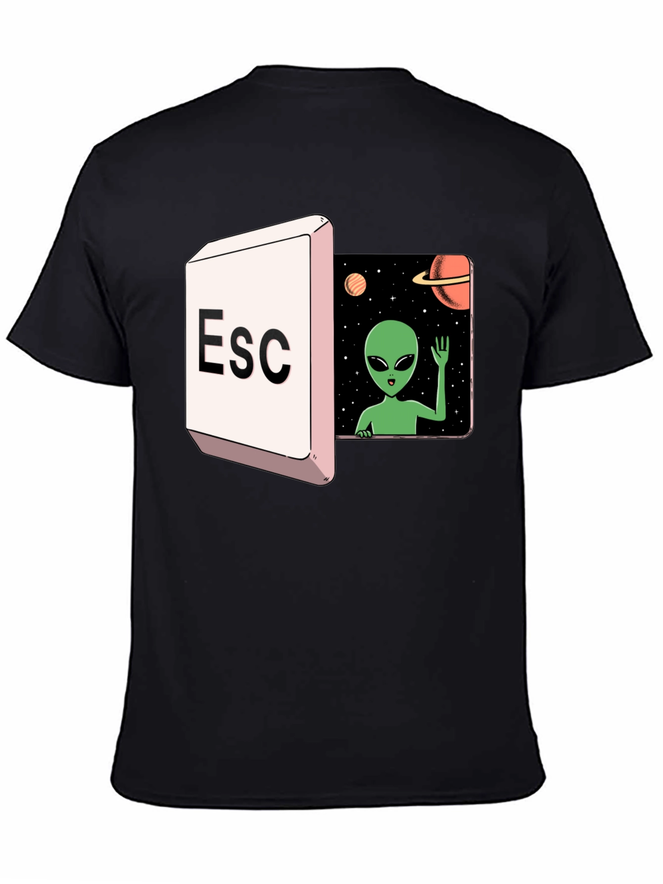 Escape to Space Alien Graphic Tee