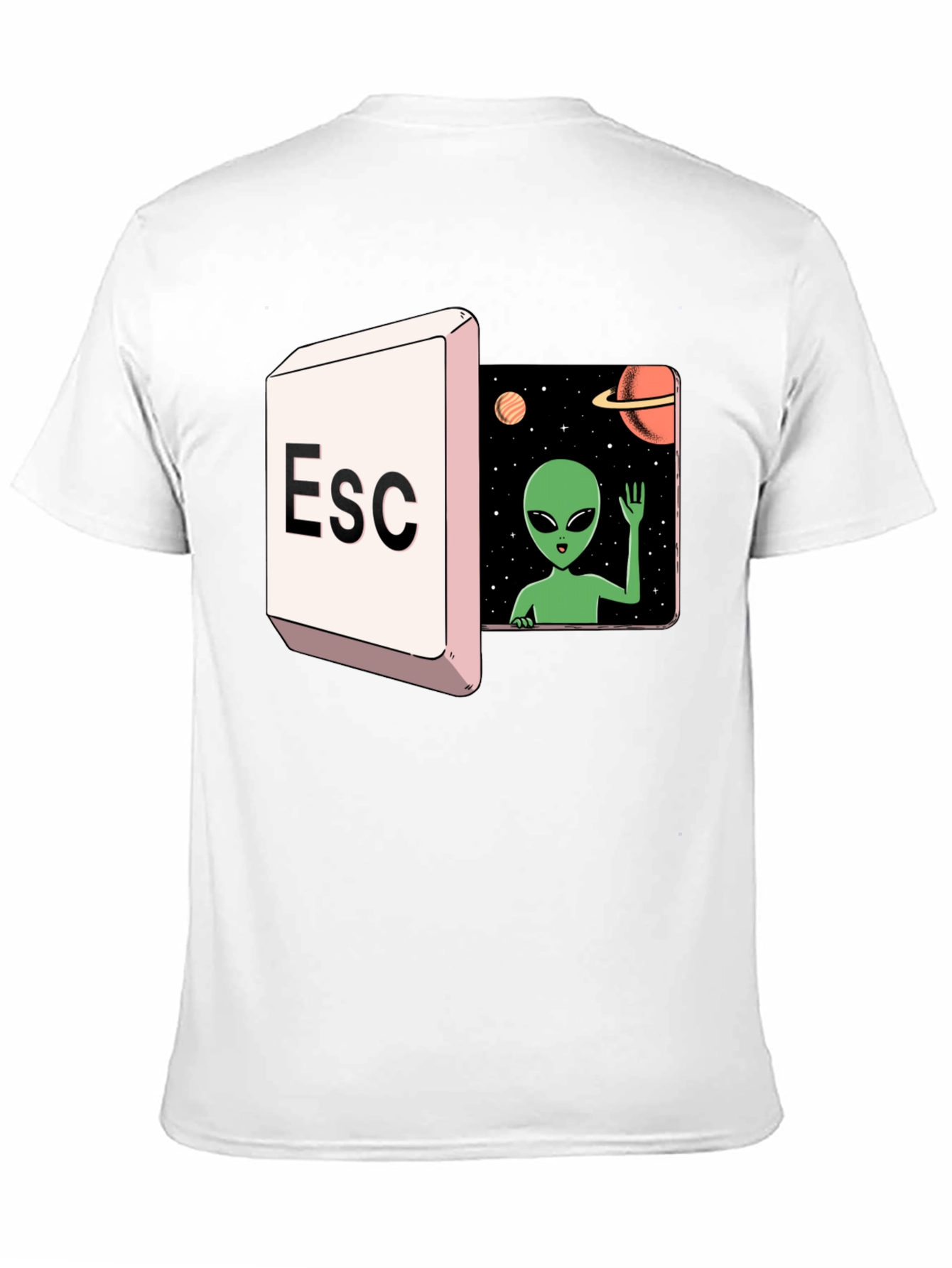 Escape to Space Alien Graphic Tee