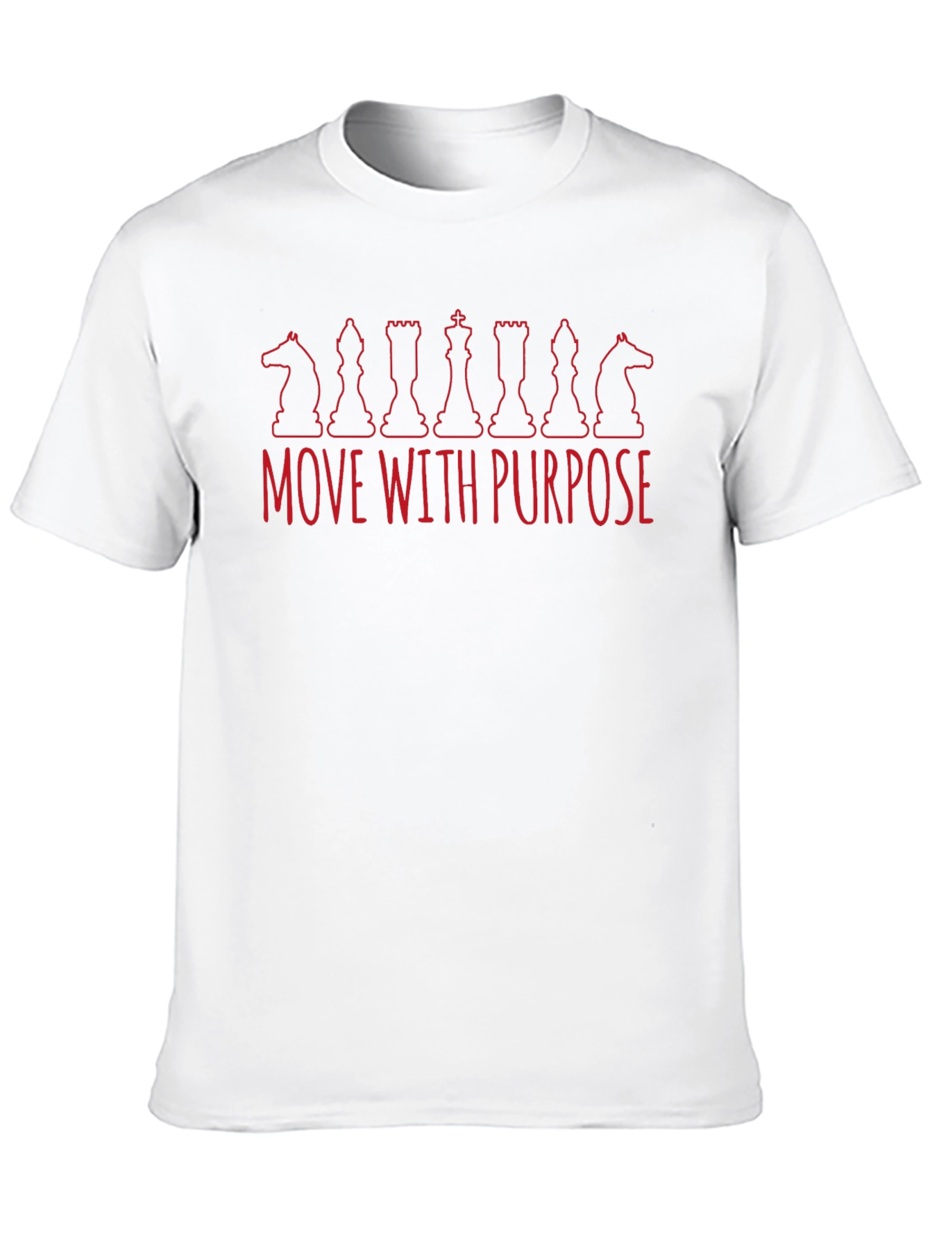 Move With Purpose Chess Piece Graphic Tee - Black
