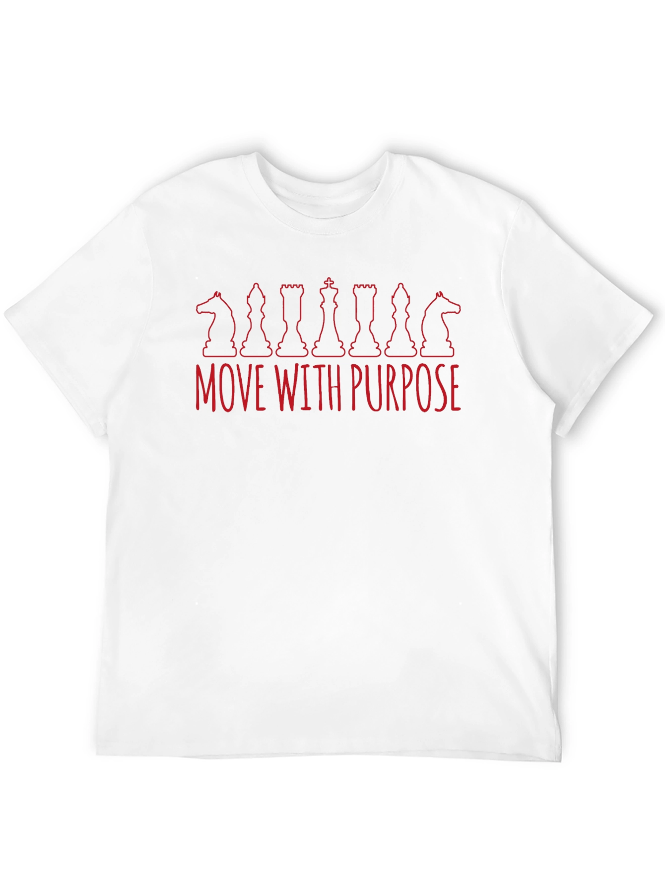 Move With Purpose Chess Piece Graphic Tee - Black