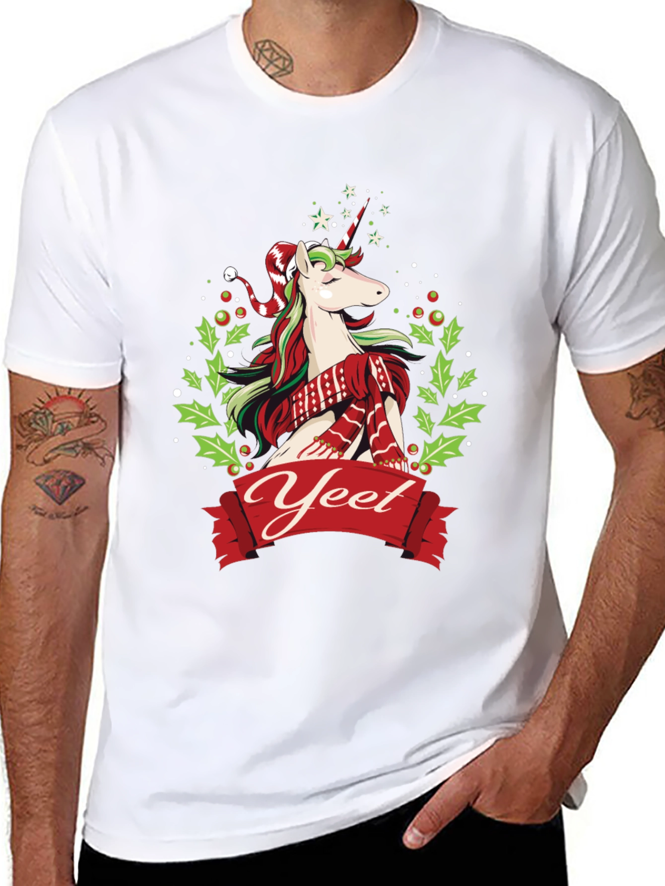 Yeet Christmas Unicorn T-Shirt