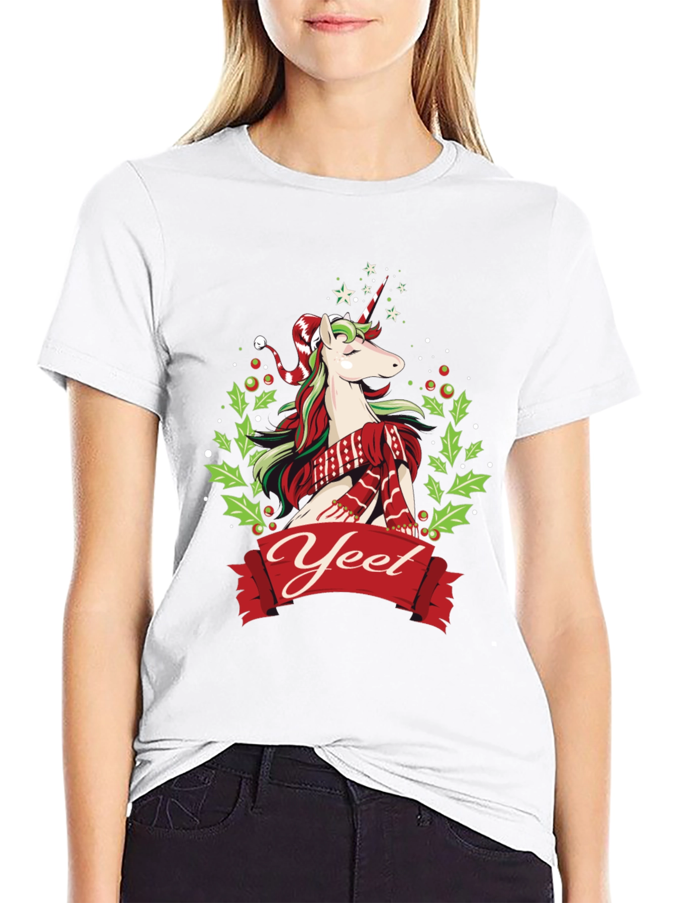 Yeet Christmas Unicorn T-Shirt
