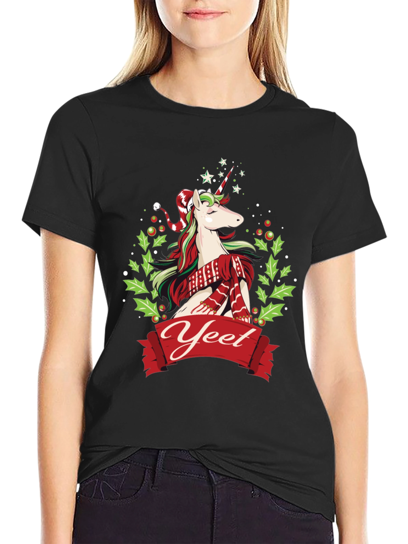Yeet Christmas Unicorn T-Shirt