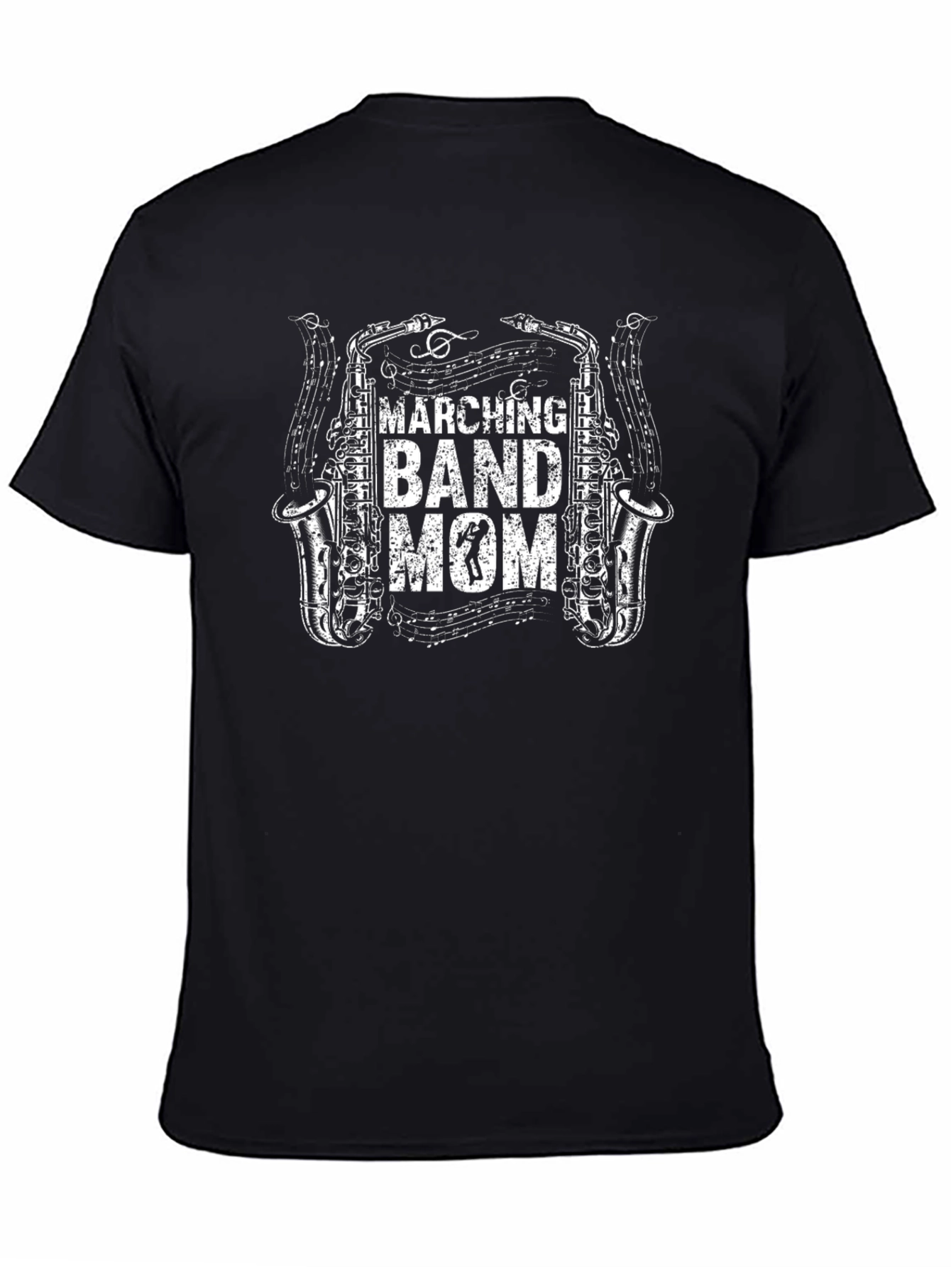 Marching Band Mom T-Shirt - Saxophone Design