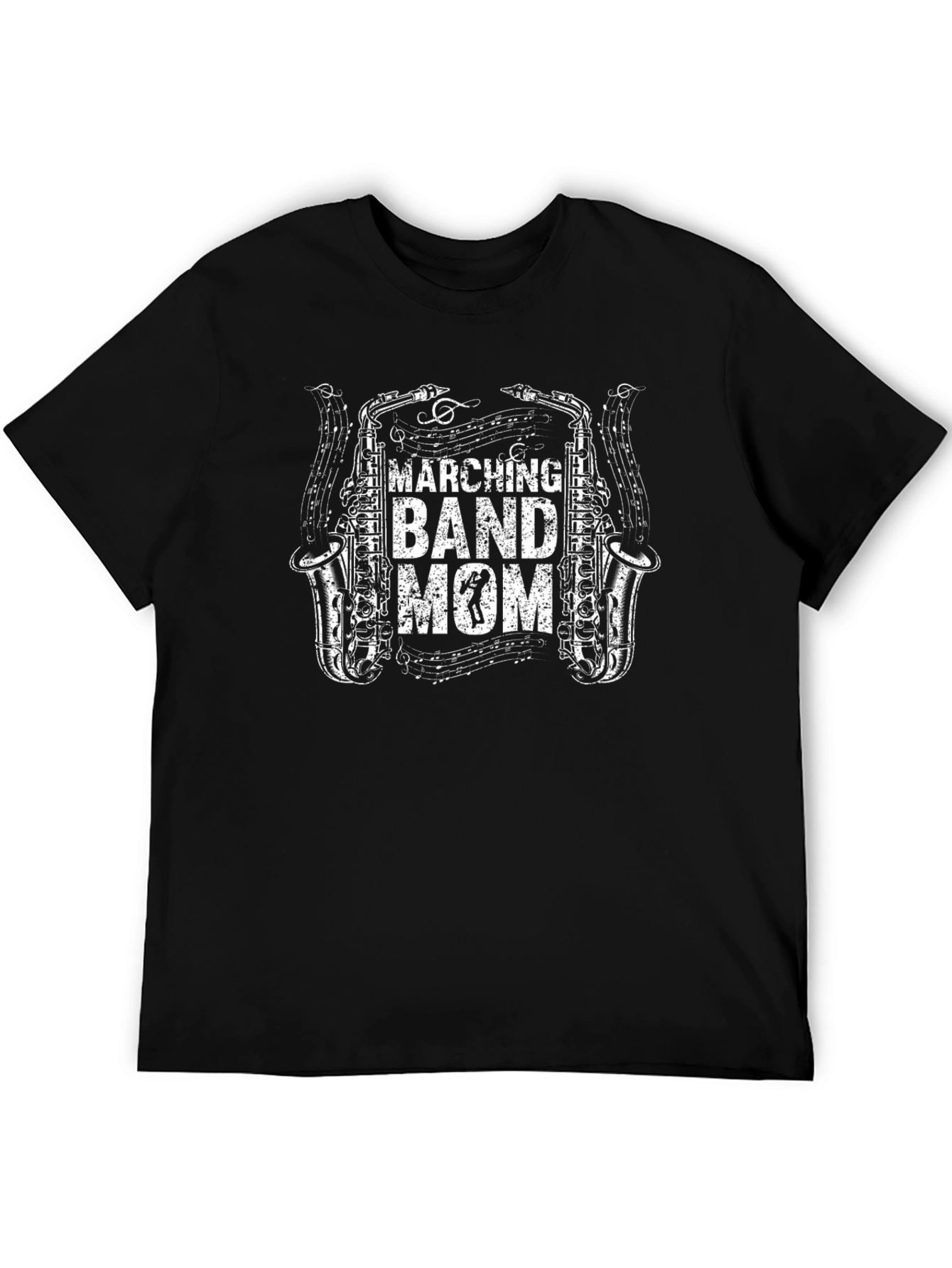 Marching Band Mom T-Shirt - Saxophone Design