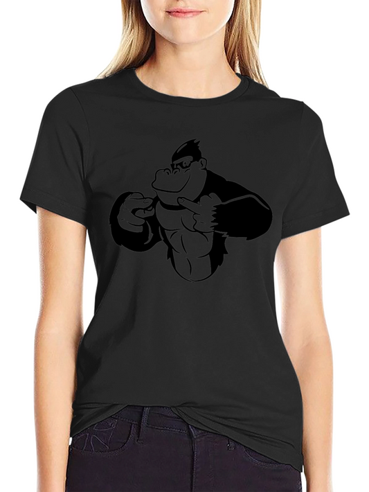 Gorilla Graphic Black T-Shirt - Mens Cool Tee