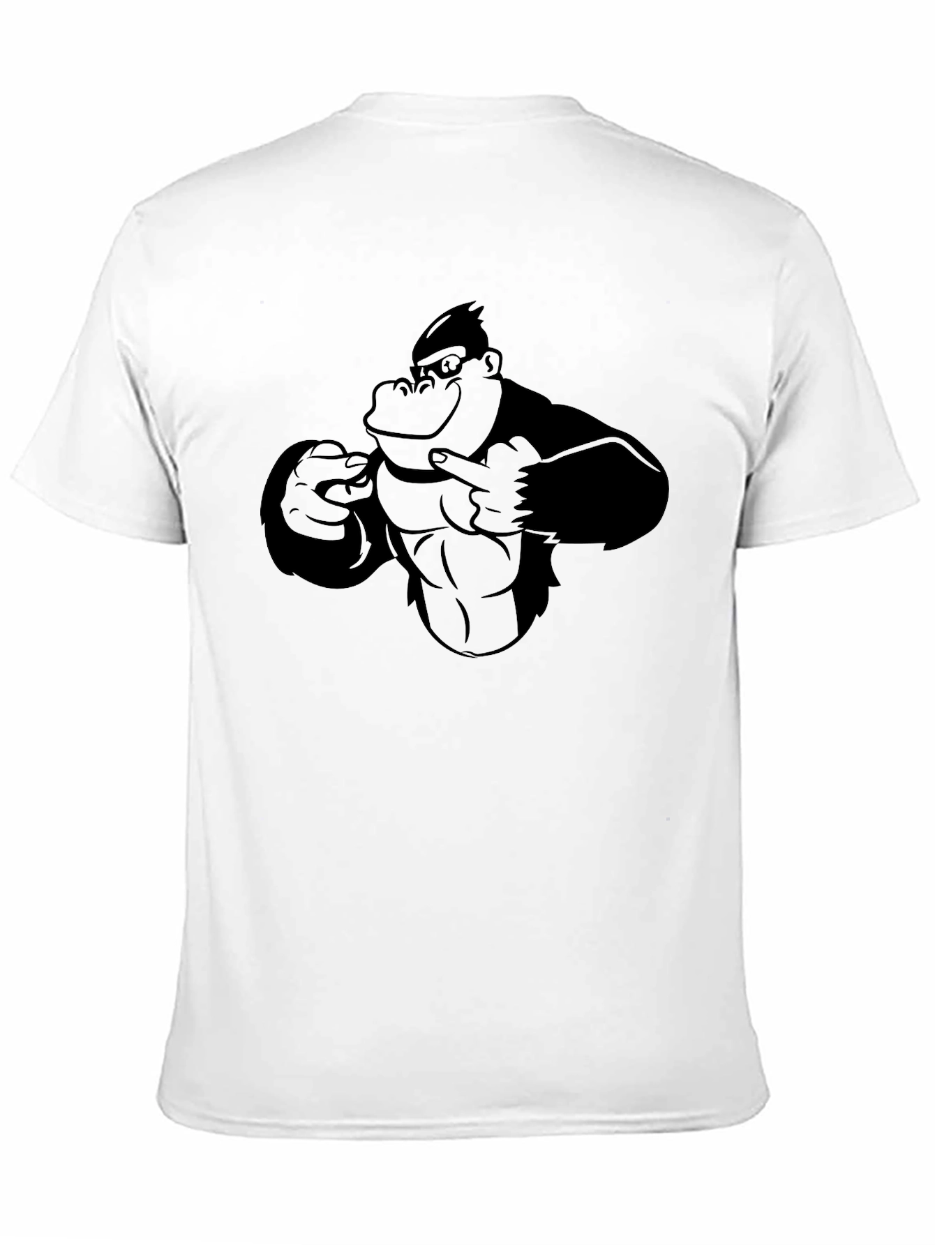 Gorilla Graphic Black T-Shirt - Mens Cool Tee
