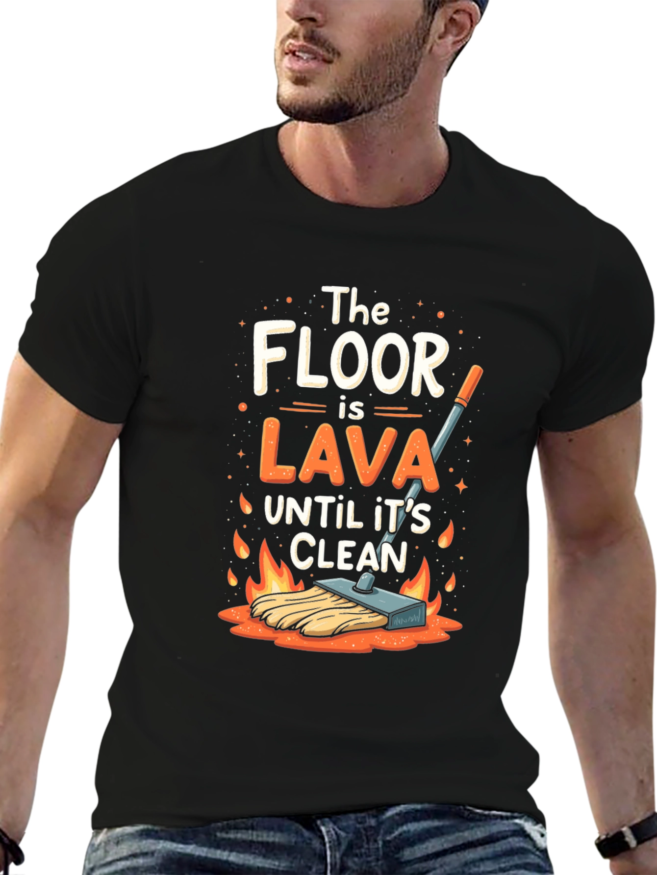 The Floor is Lava Cleaning T-Shirt
