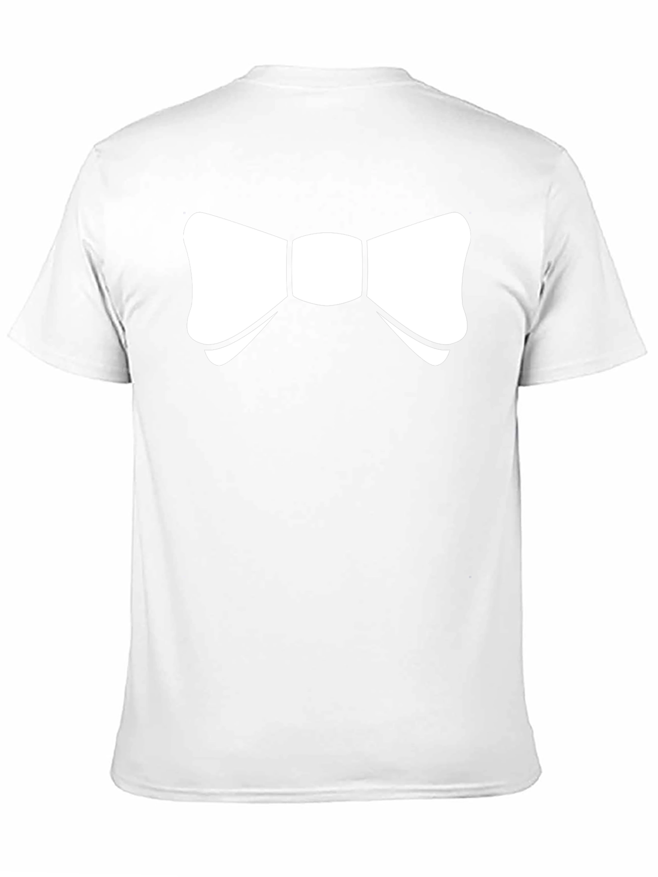 Novelty Bow Tie Graphic Tee - Black
