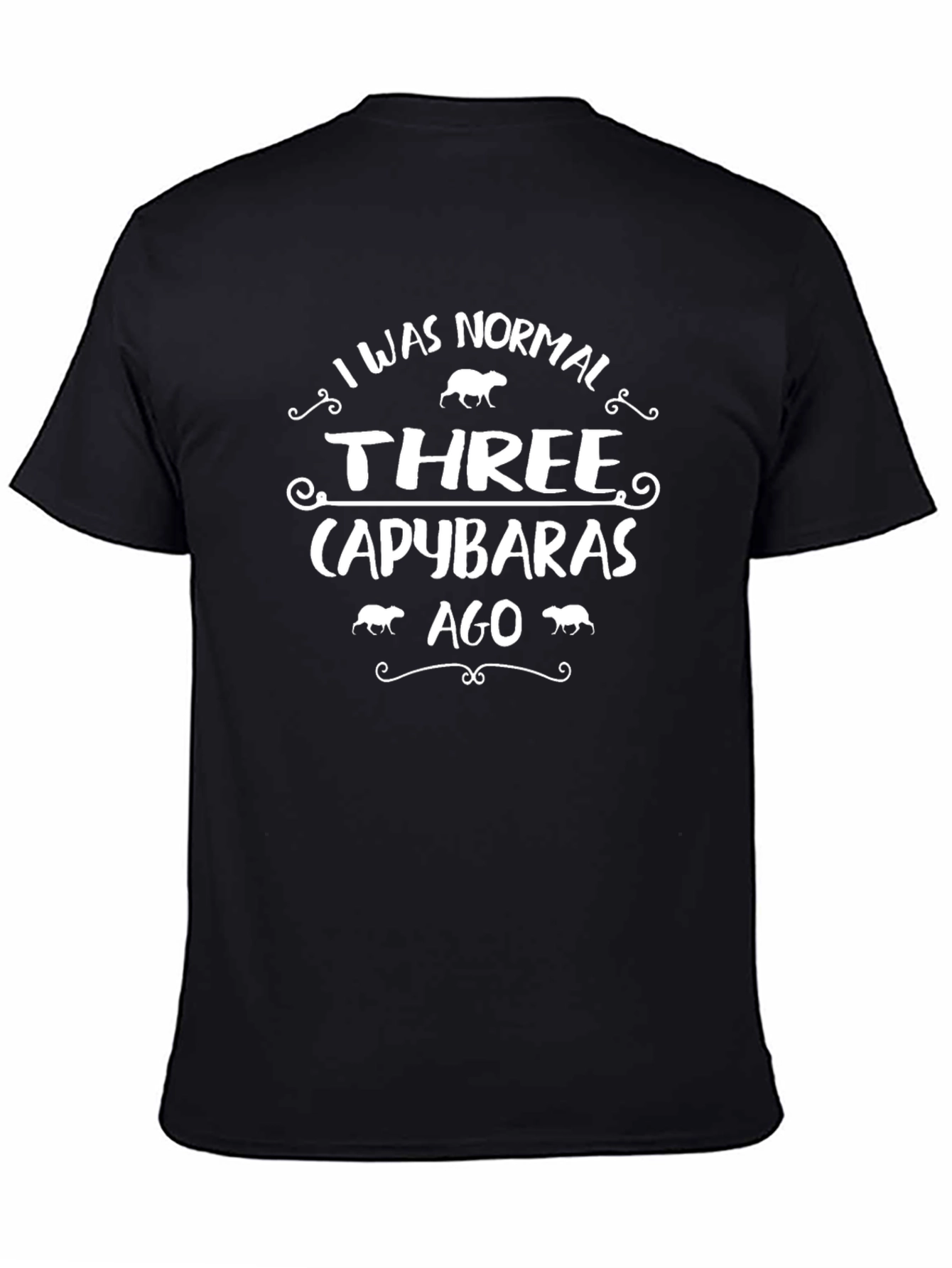 I Was Normal Three Capybaras Ago Graphic Tee