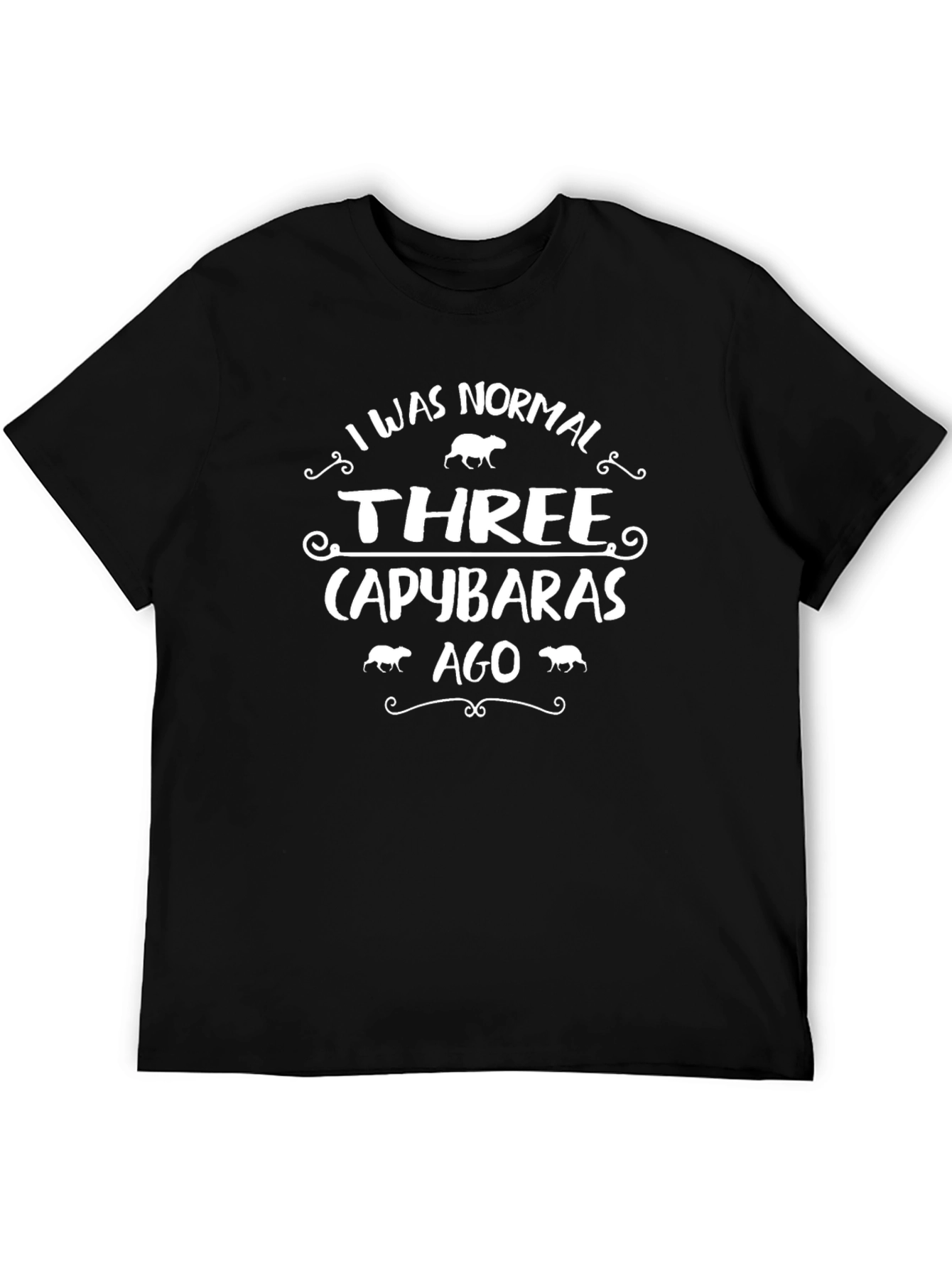 I Was Normal Three Capybaras Ago Graphic Tee
