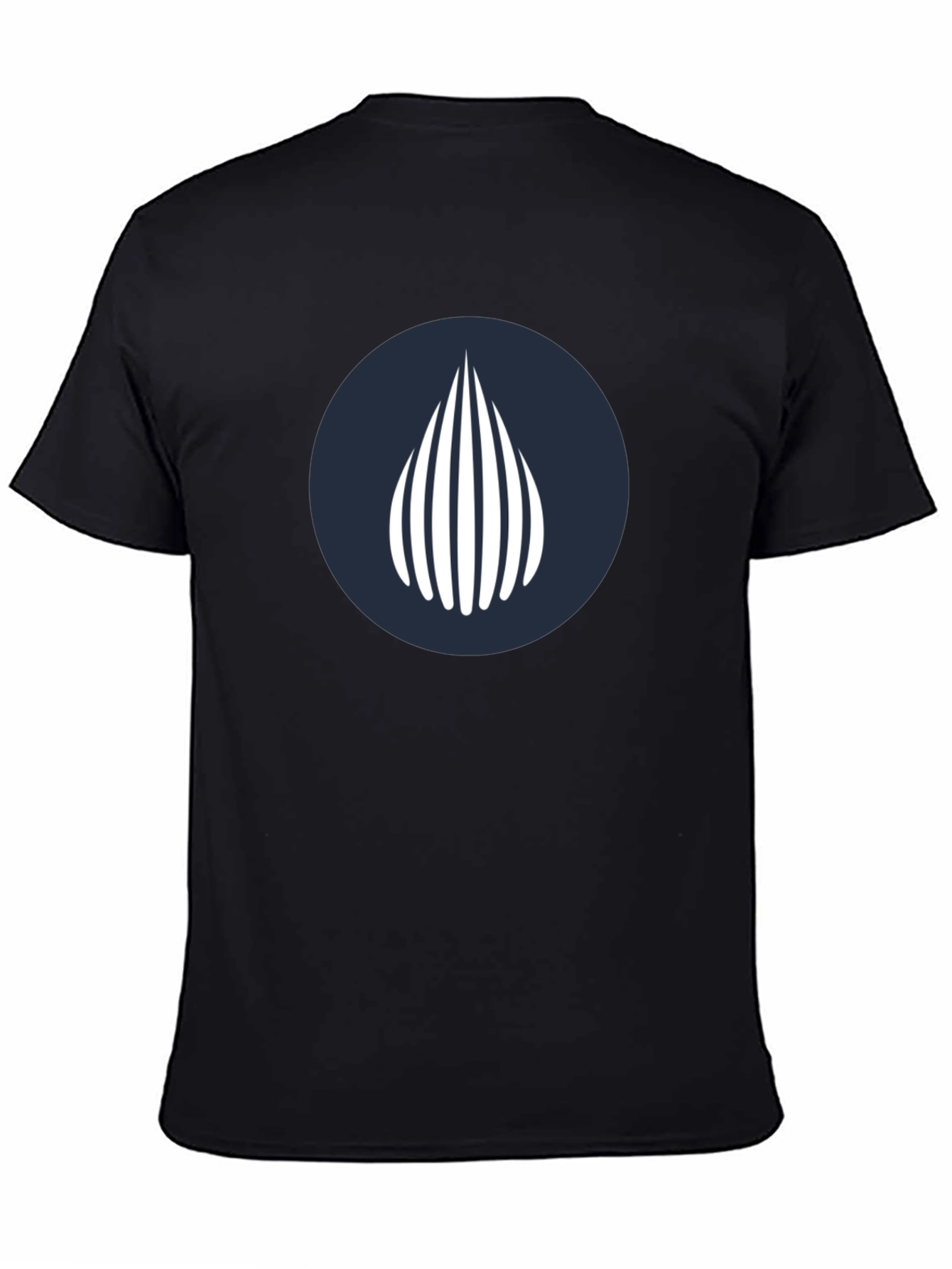 Modern Graphic Tee - Geometric Waterdrop Design