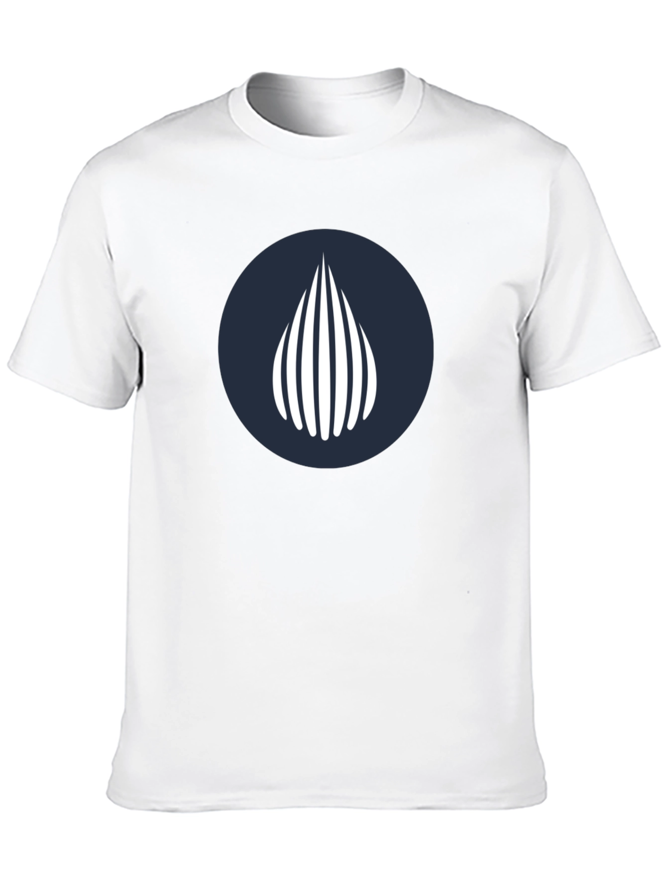 Modern Graphic Tee - Geometric Waterdrop Design