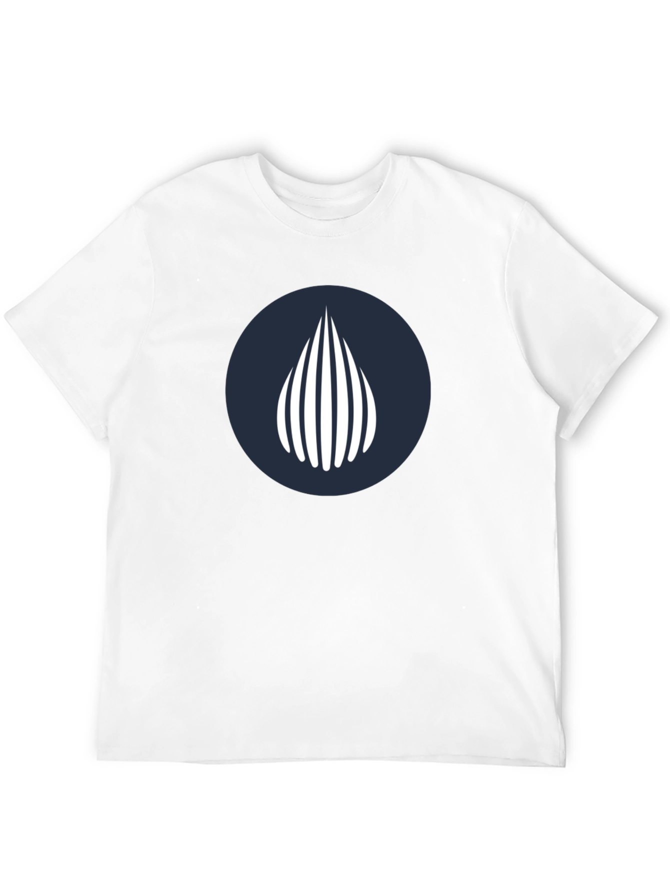 Modern Graphic Tee - Geometric Waterdrop Design