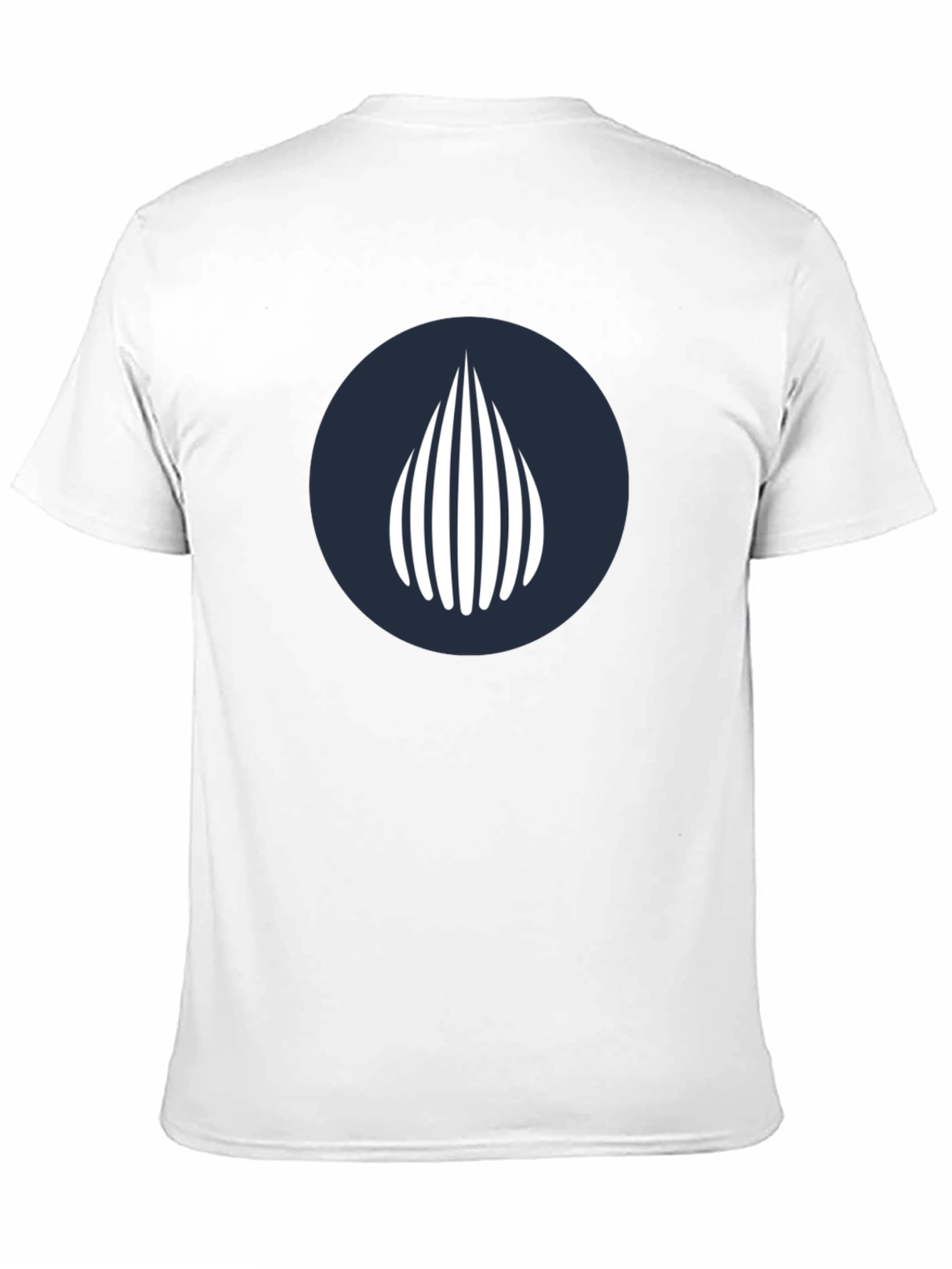 Modern Graphic Tee - Geometric Waterdrop Design