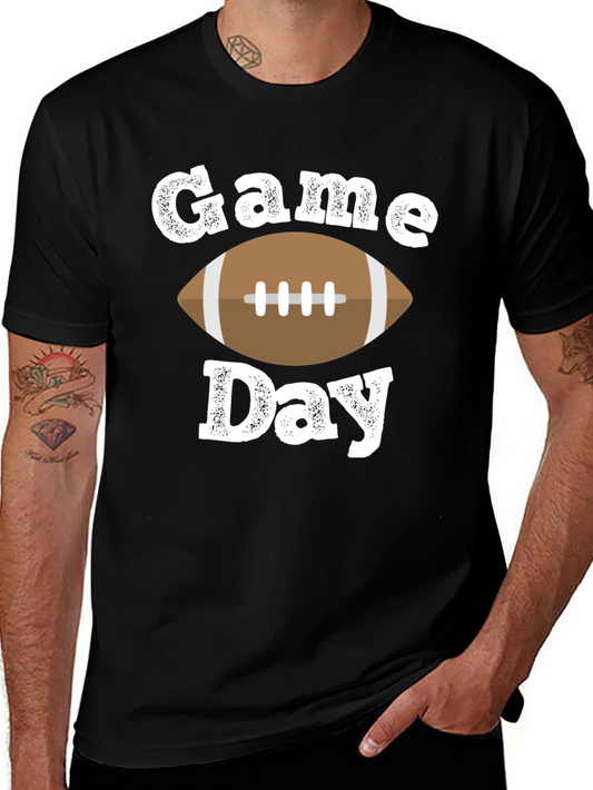 Game Day Football T-Shirt - Black Tee