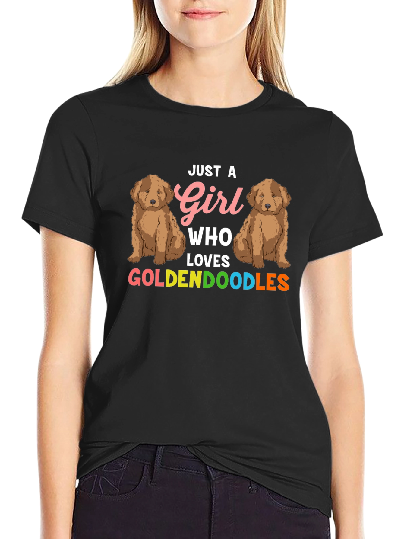 Girl Loves Goldendoodles T-Shirt