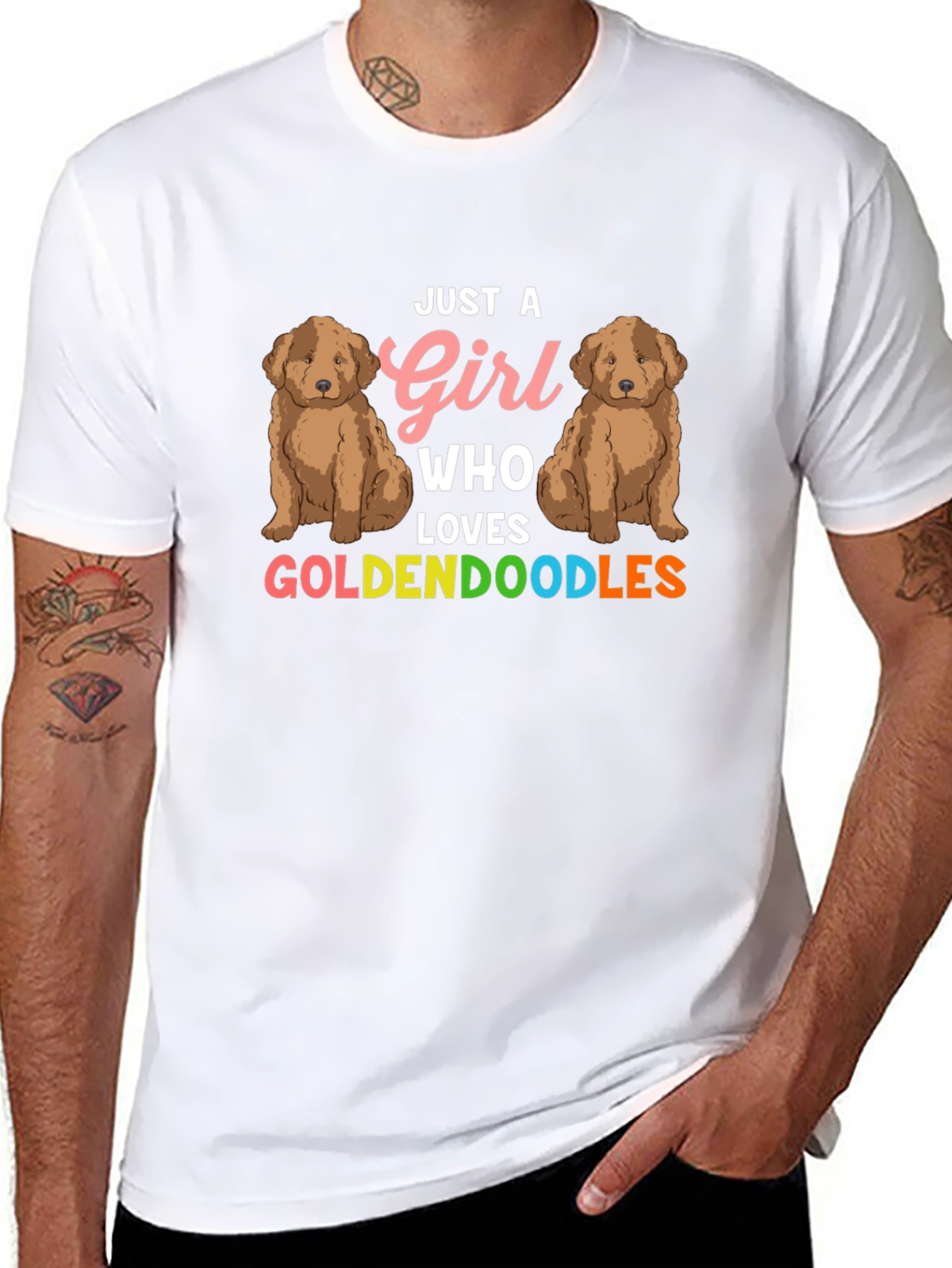 Girl Loves Goldendoodles T-Shirt