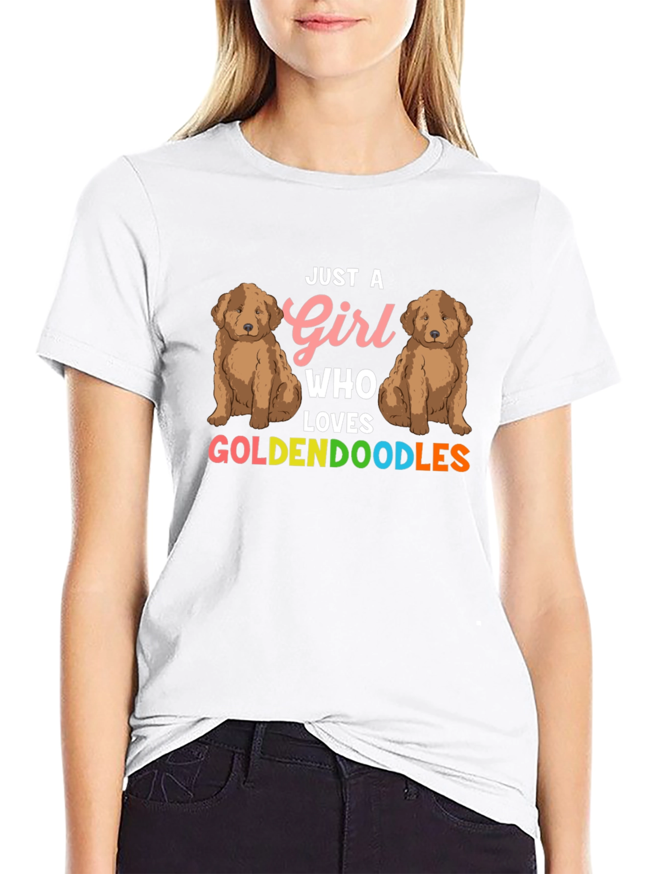 Girl Loves Goldendoodles T-Shirt