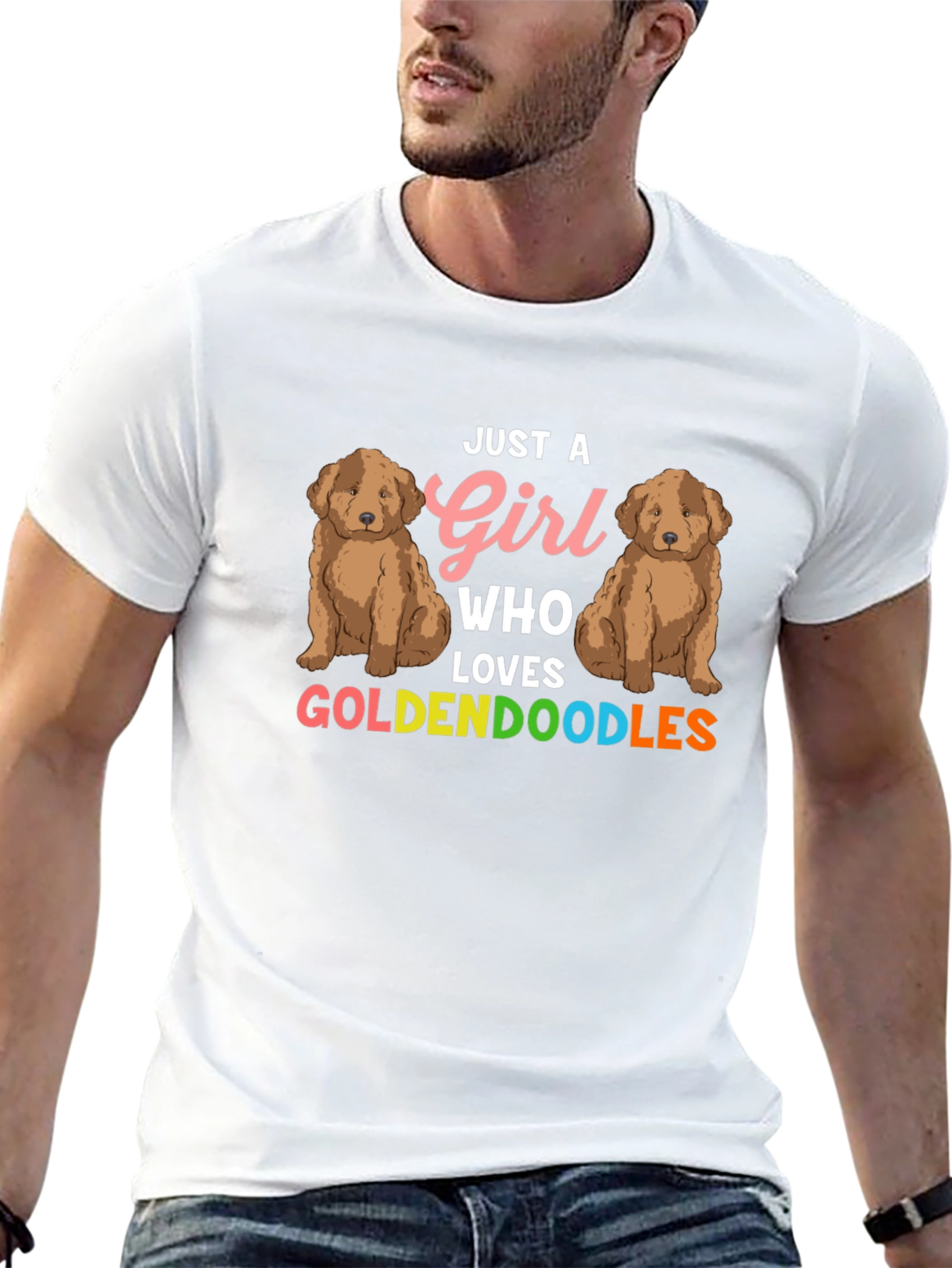 Girl Loves Goldendoodles T-Shirt