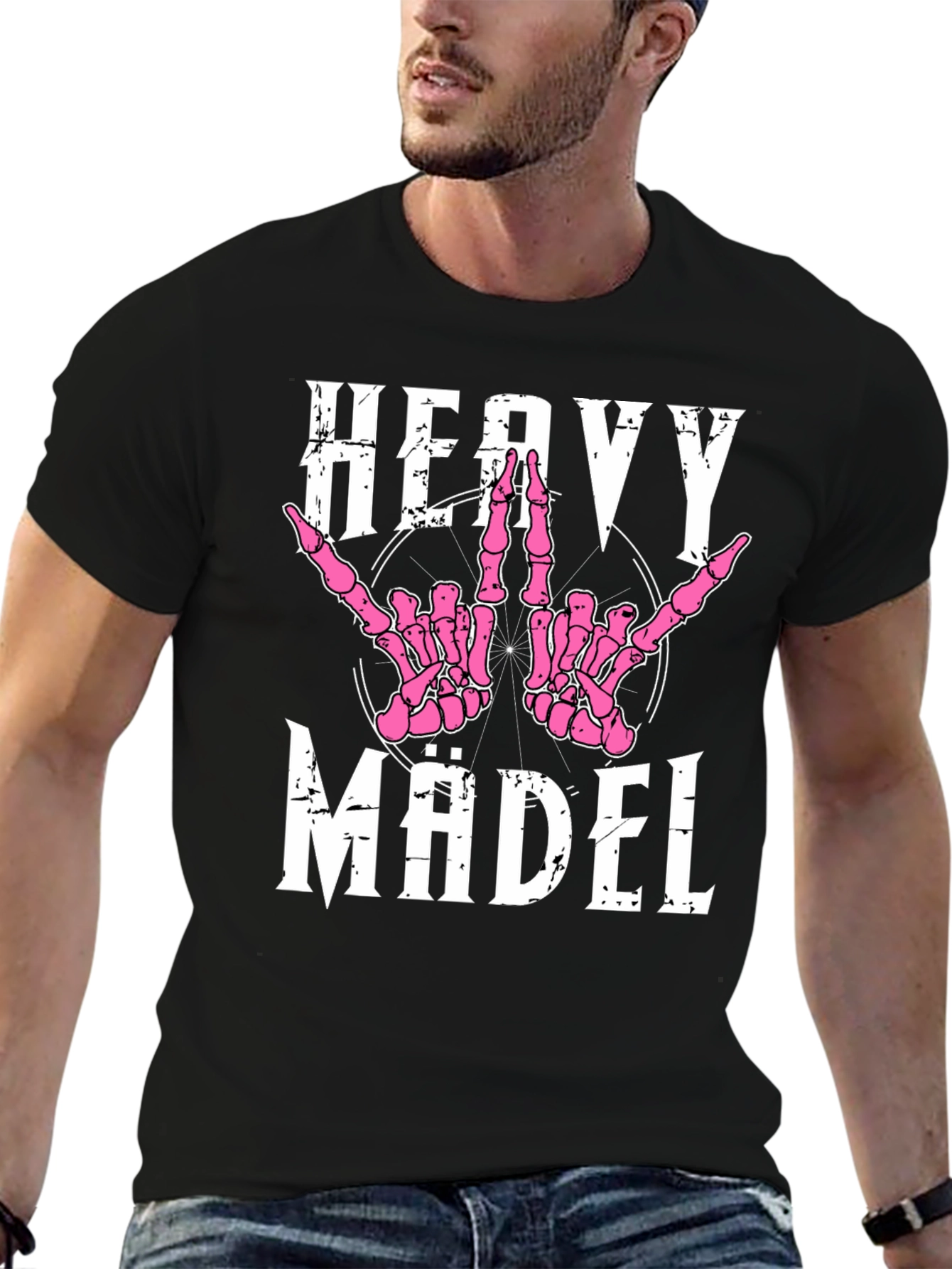 Heavy Mädel Graphic Tee - Rock On!
