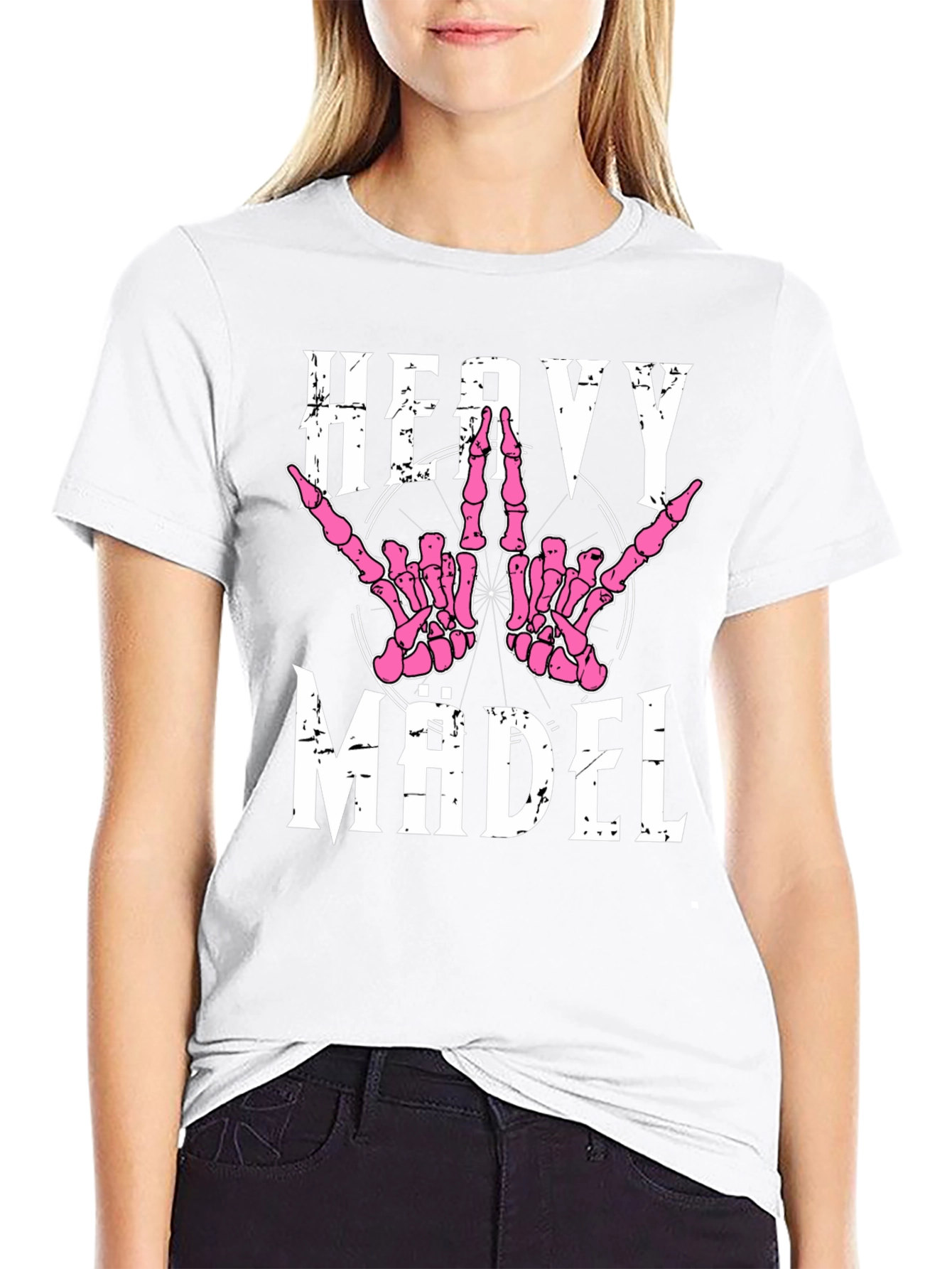 Heavy Mädel Graphic Tee - Rock On!