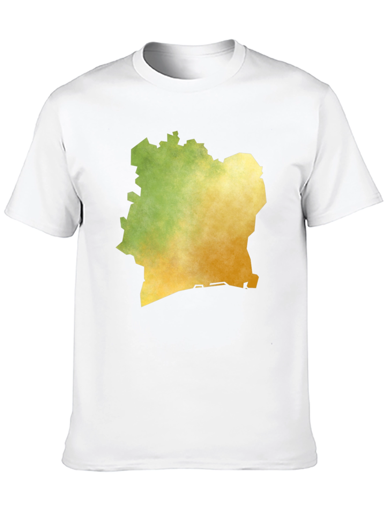 Ivory Coast Map T-Shirt - Black Graphic Tee