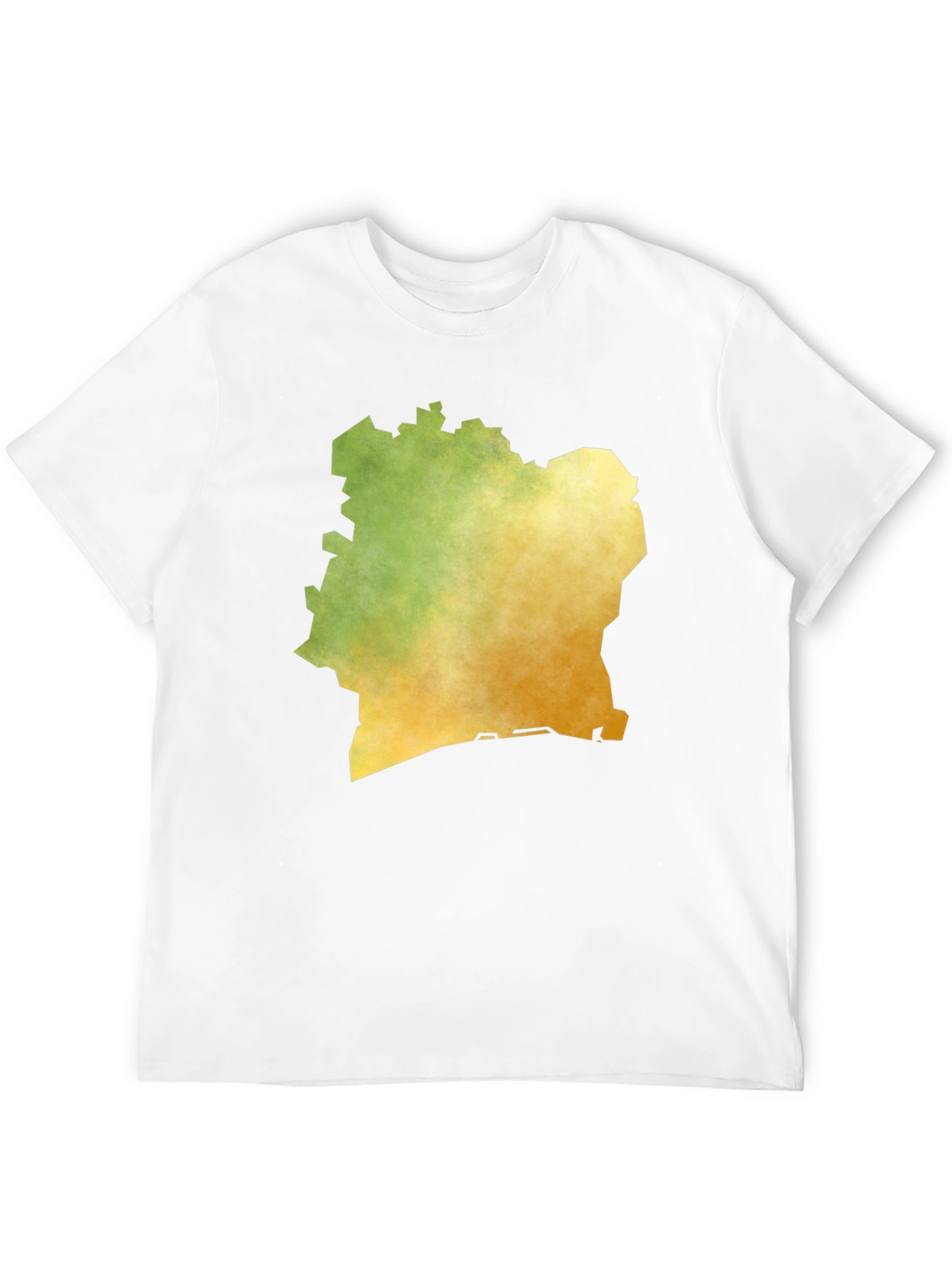 Ivory Coast Map T-Shirt - Black Graphic Tee