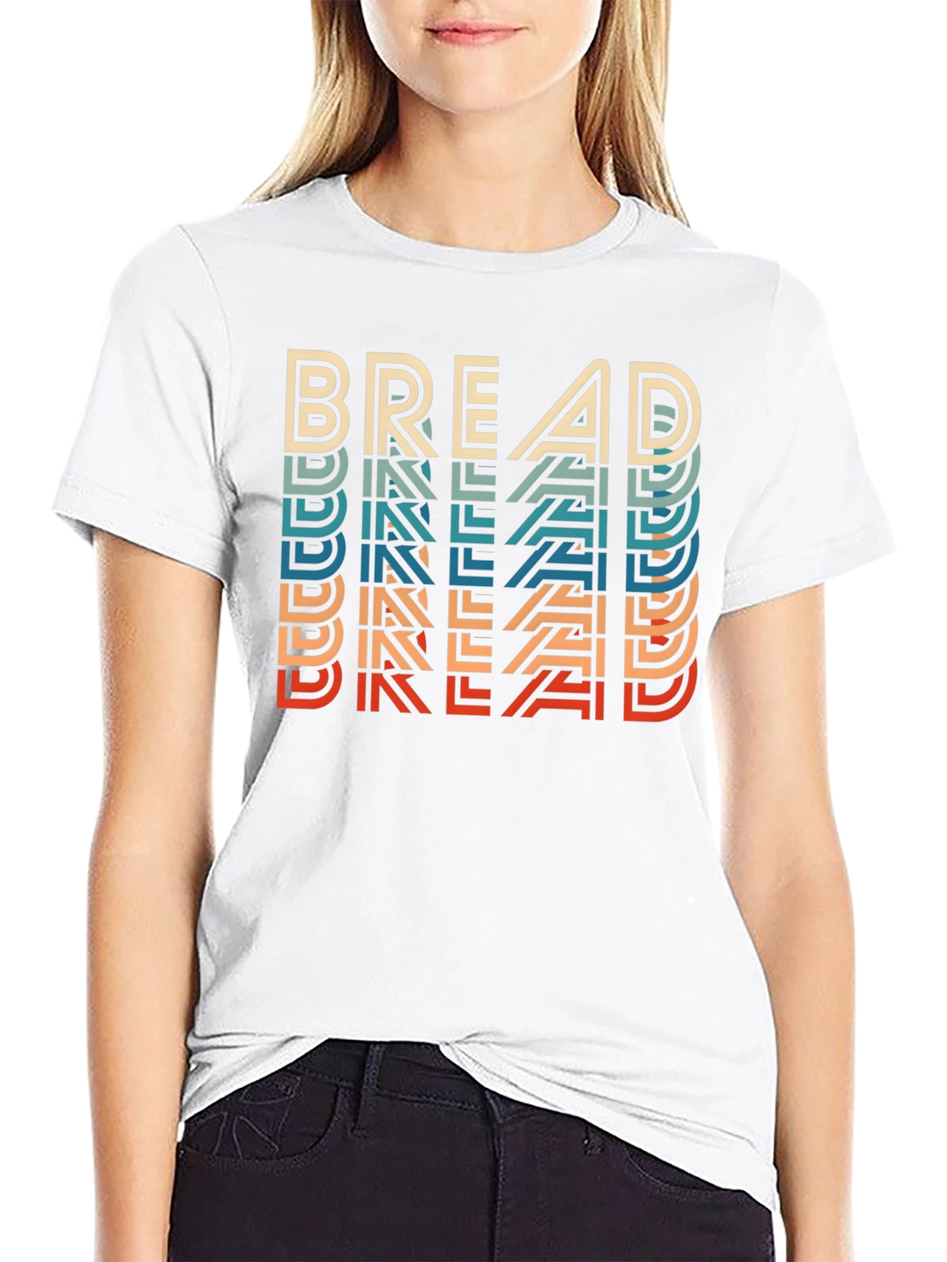 Retro Bread Graphic Tee - Cool Casual Style