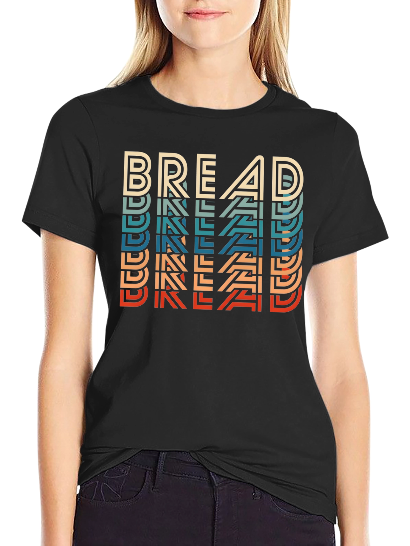 Retro Bread Graphic Tee - Cool Casual Style