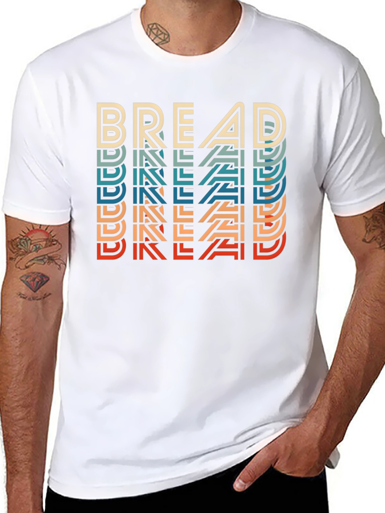 Retro Bread Graphic Tee - Cool Casual Style