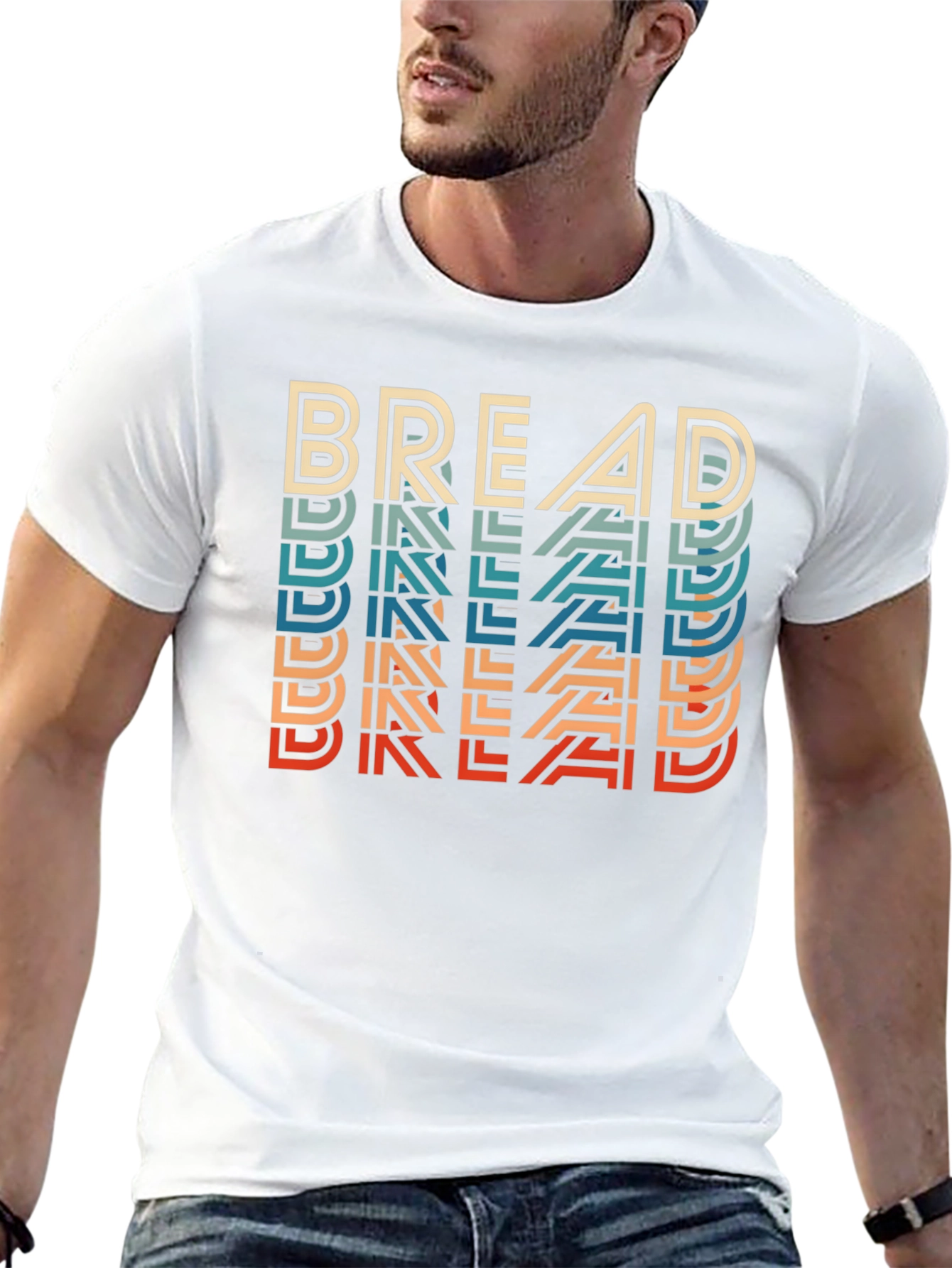 Retro Bread Graphic Tee - Cool Casual Style