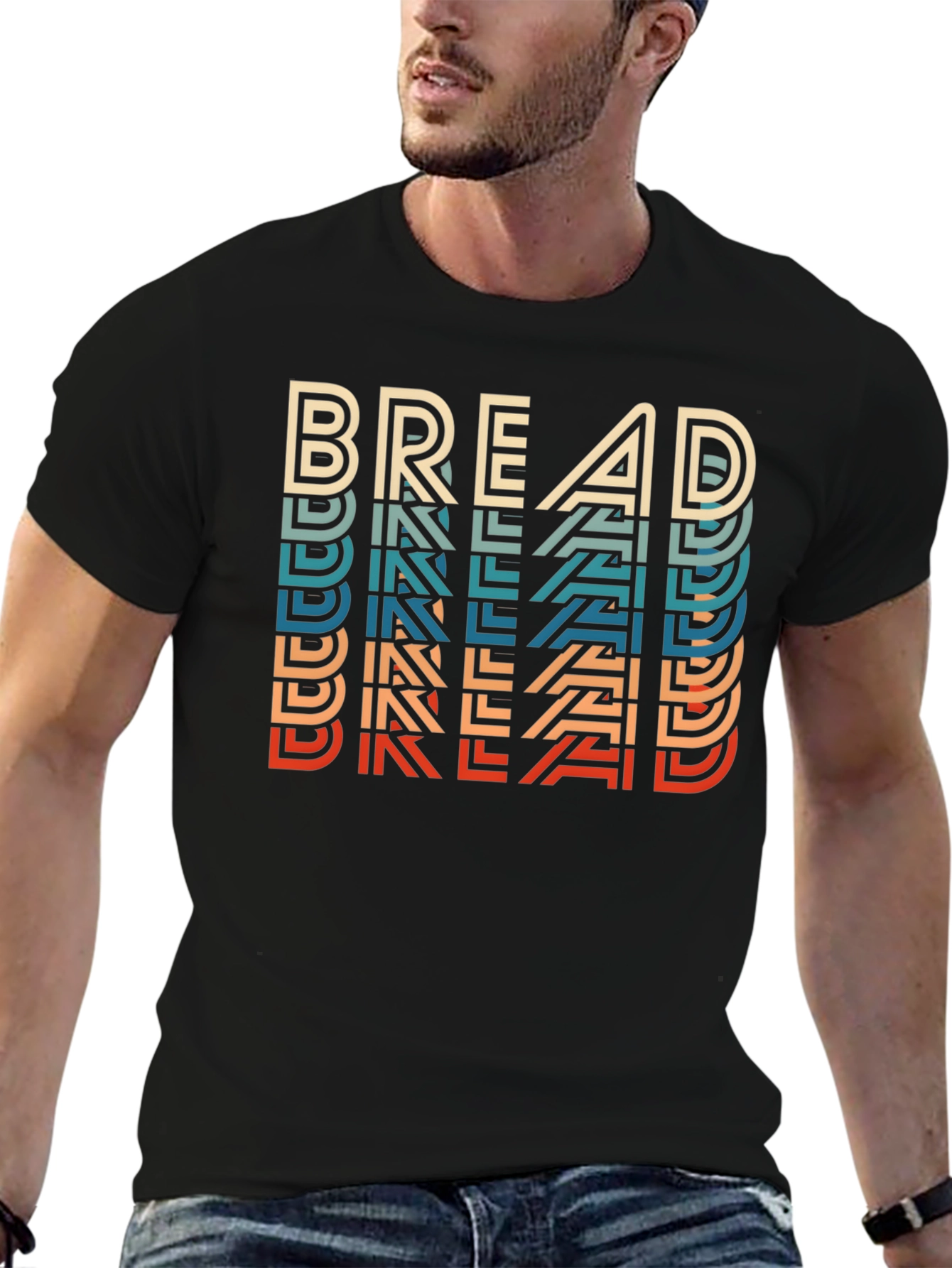 Retro Bread Graphic Tee - Cool Casual Style
