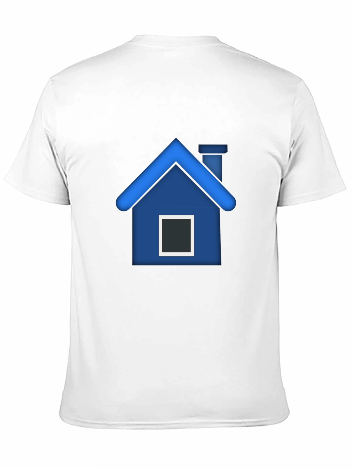 Blue House Graphic T-Shirt - Stylish Comfort