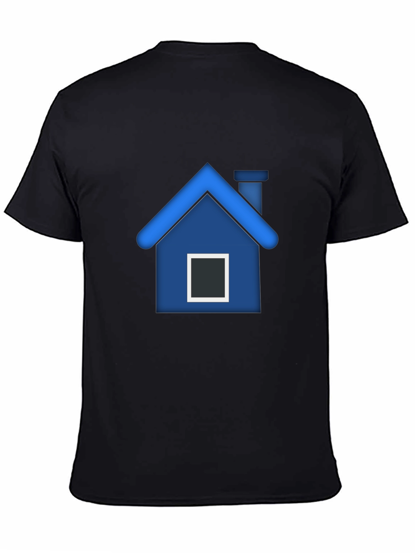 Blue House Graphic T-Shirt - Stylish Comfort