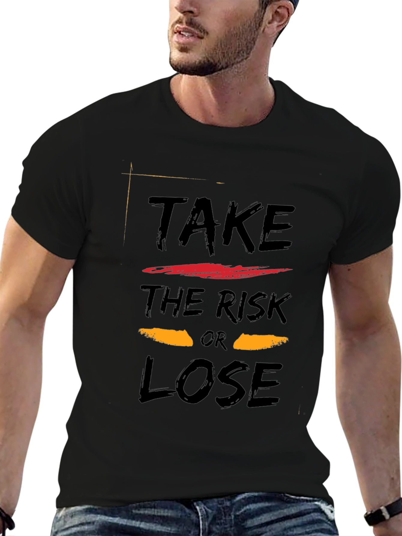 Take The Risk or Lose Black T-Shirt