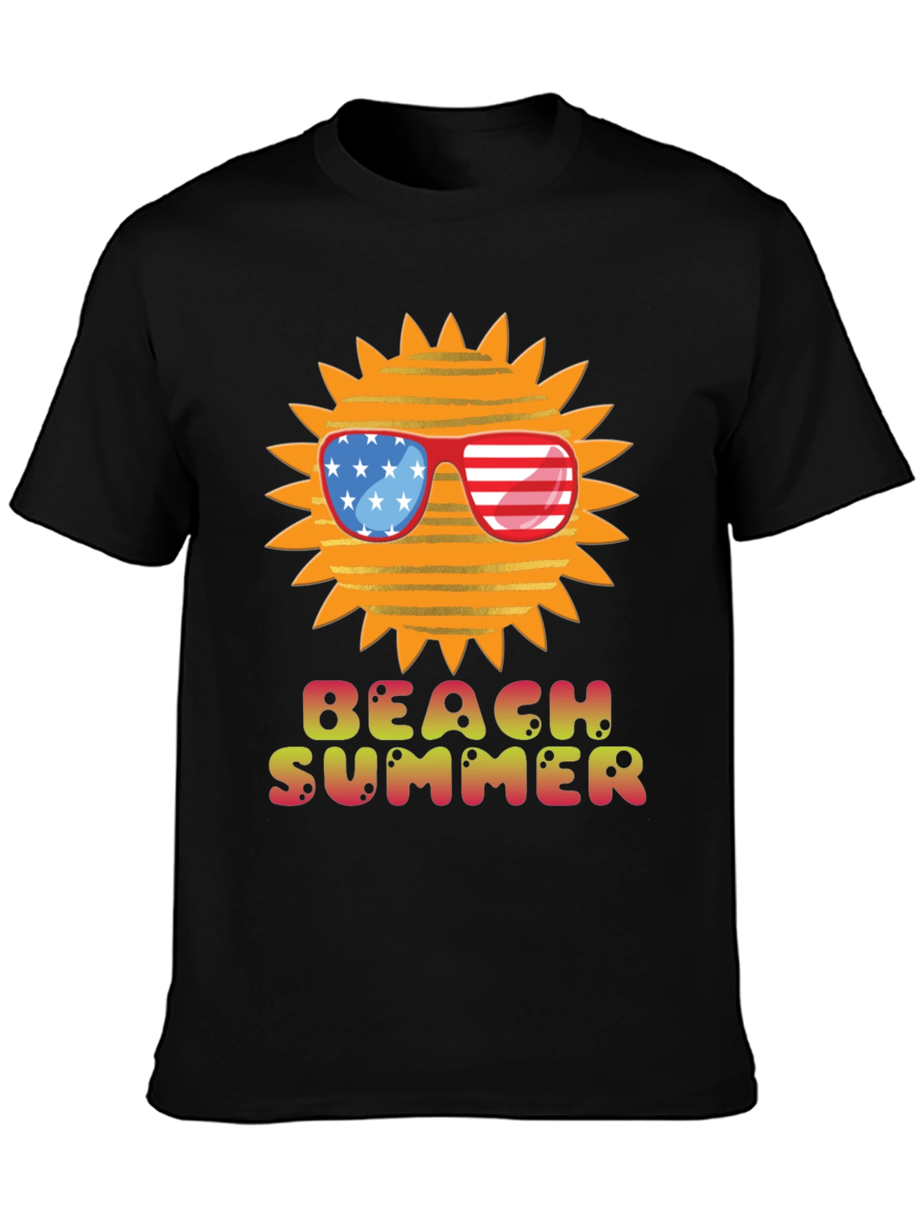 Beach Summer USA Sun Graphic Tee