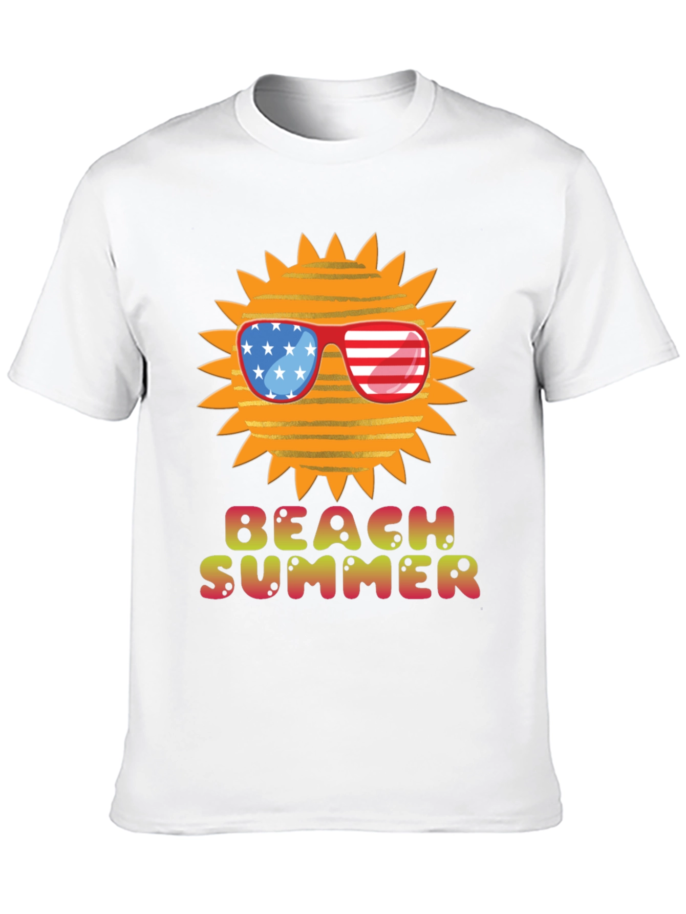 Beach Summer USA Sun Graphic Tee