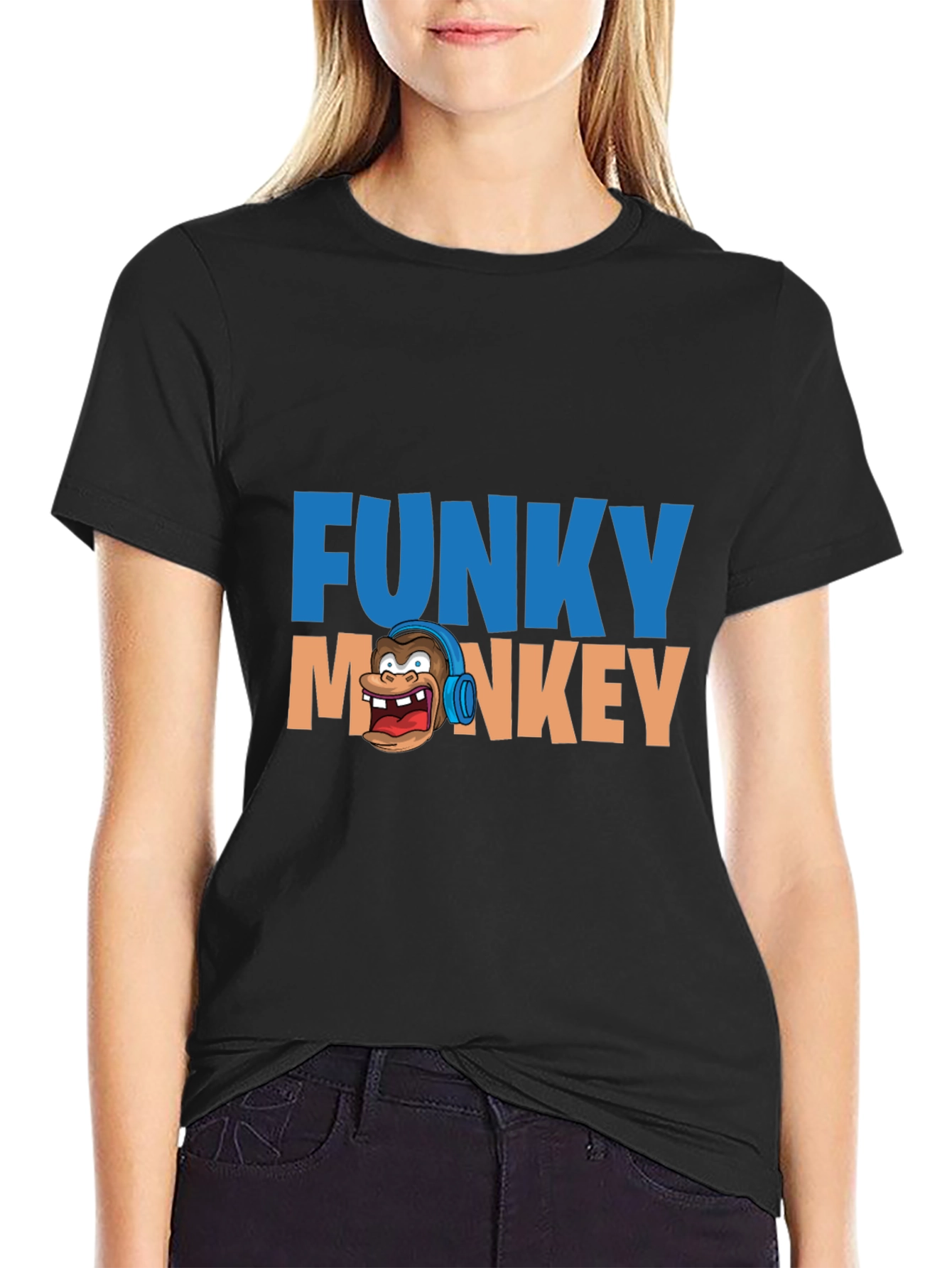 Funky Monkey Graphic T-Shirt - Cool Crew Neck Tee