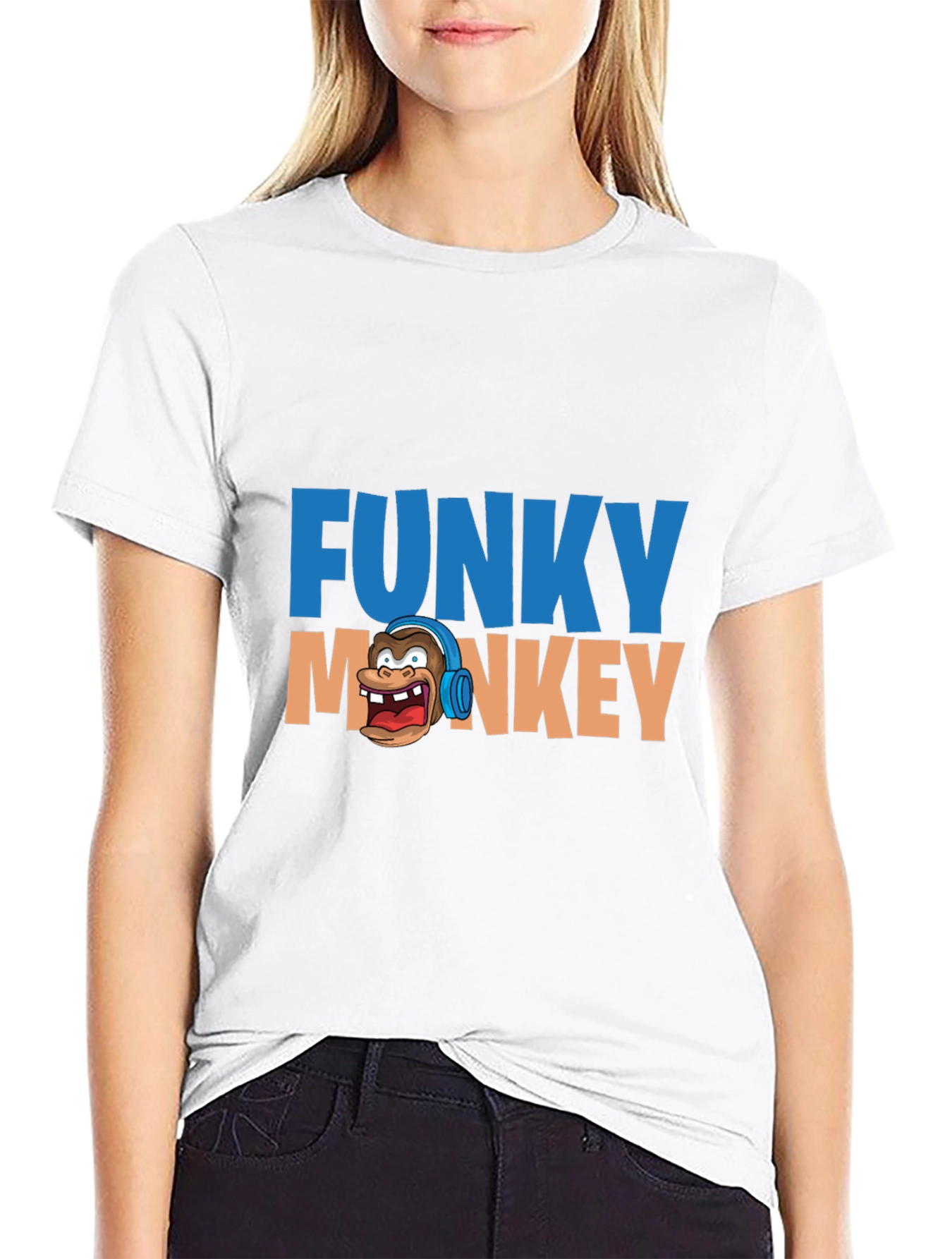 Funky Monkey Graphic T-Shirt - Cool Crew Neck Tee