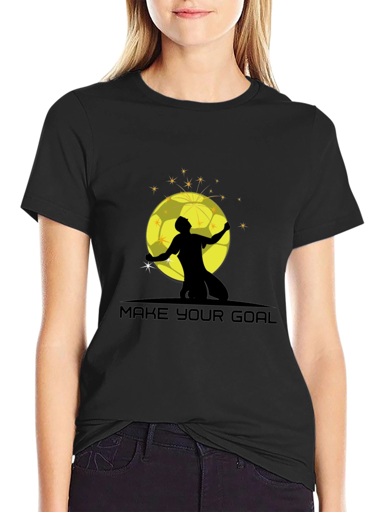 Make Your Goal Black Graphic T-Shirt