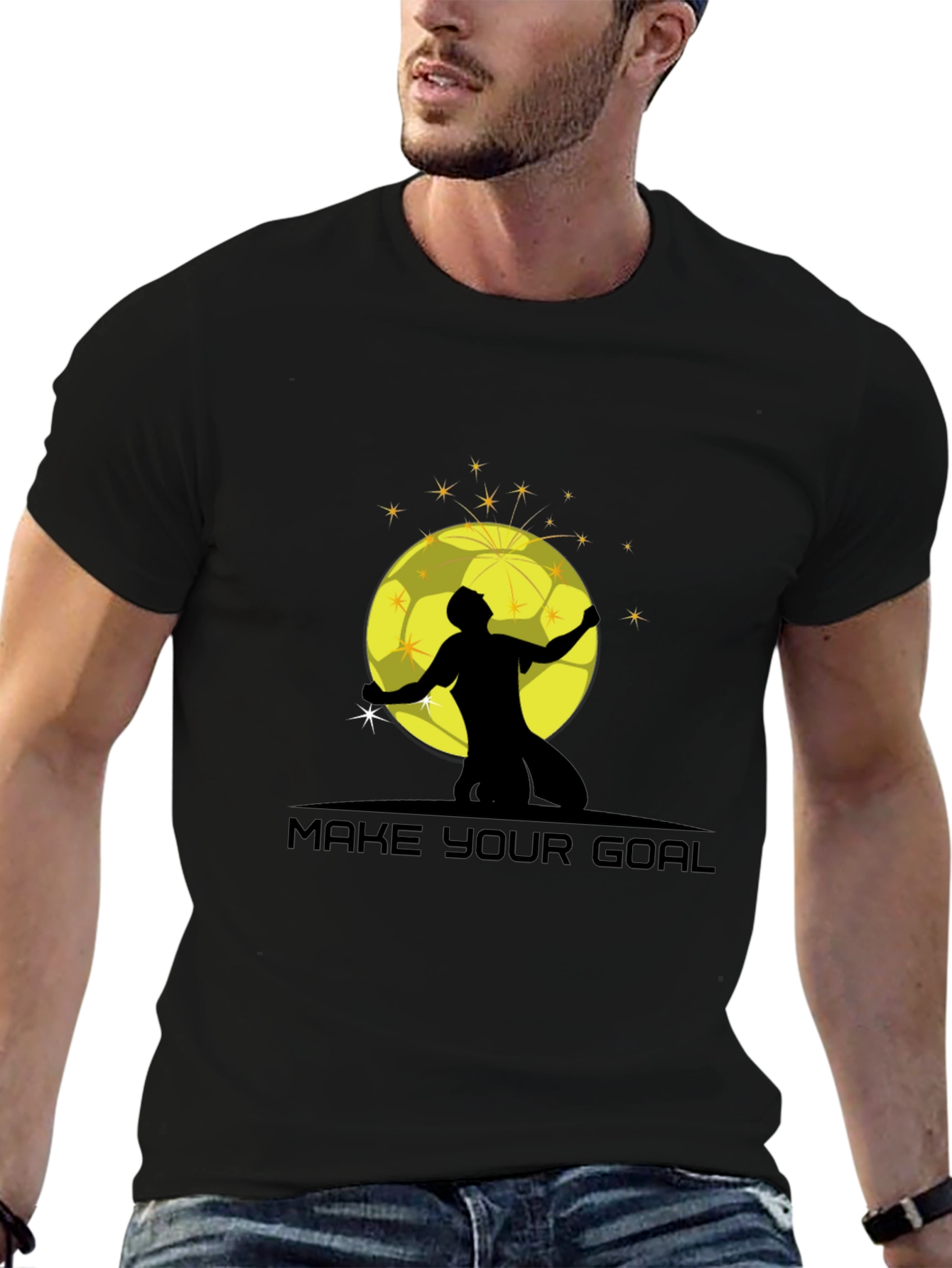 Make Your Goal Black Graphic T-Shirt