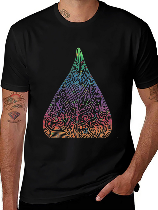 Abstract Art Drop Black T-Shirt
