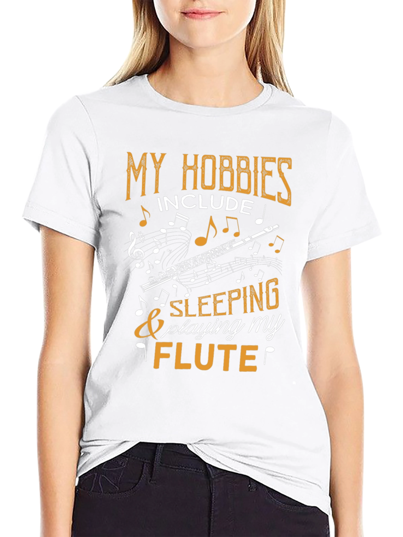 My Hobbies Include Flute & Sleeping Tee
