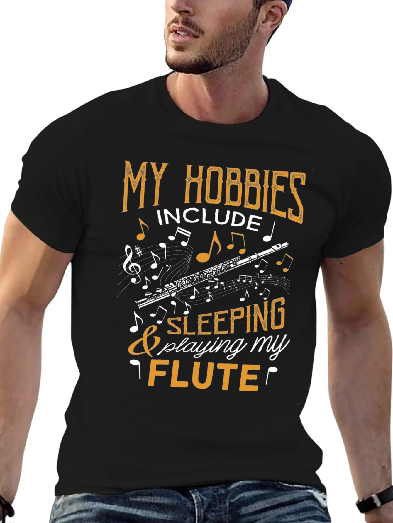My Hobbies Include Flute & Sleeping Tee