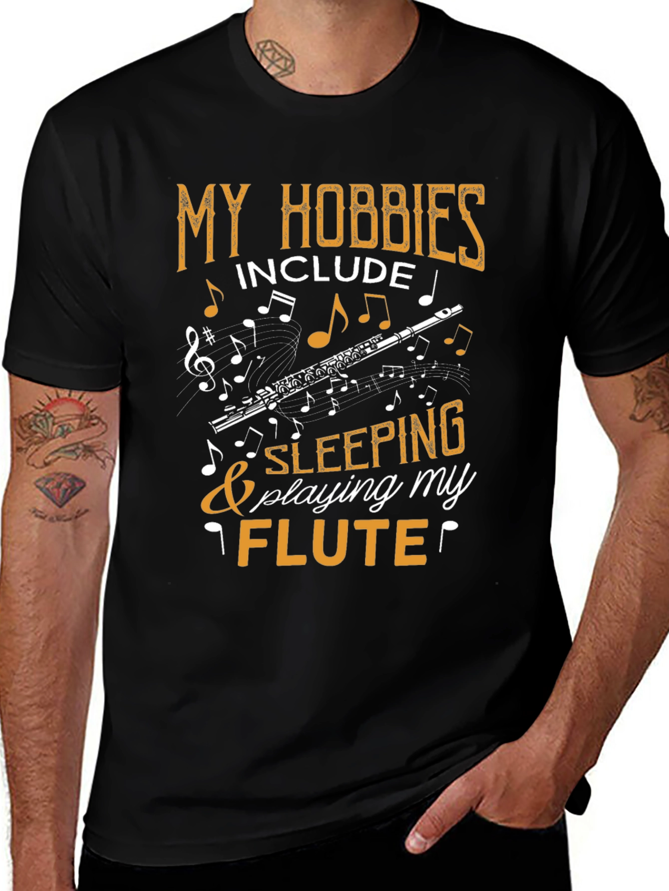 My Hobbies Include Flute & Sleeping Tee