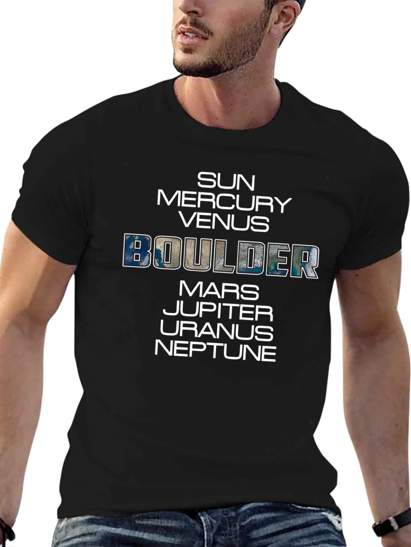 Boulder Planets Graphic T-Shirt