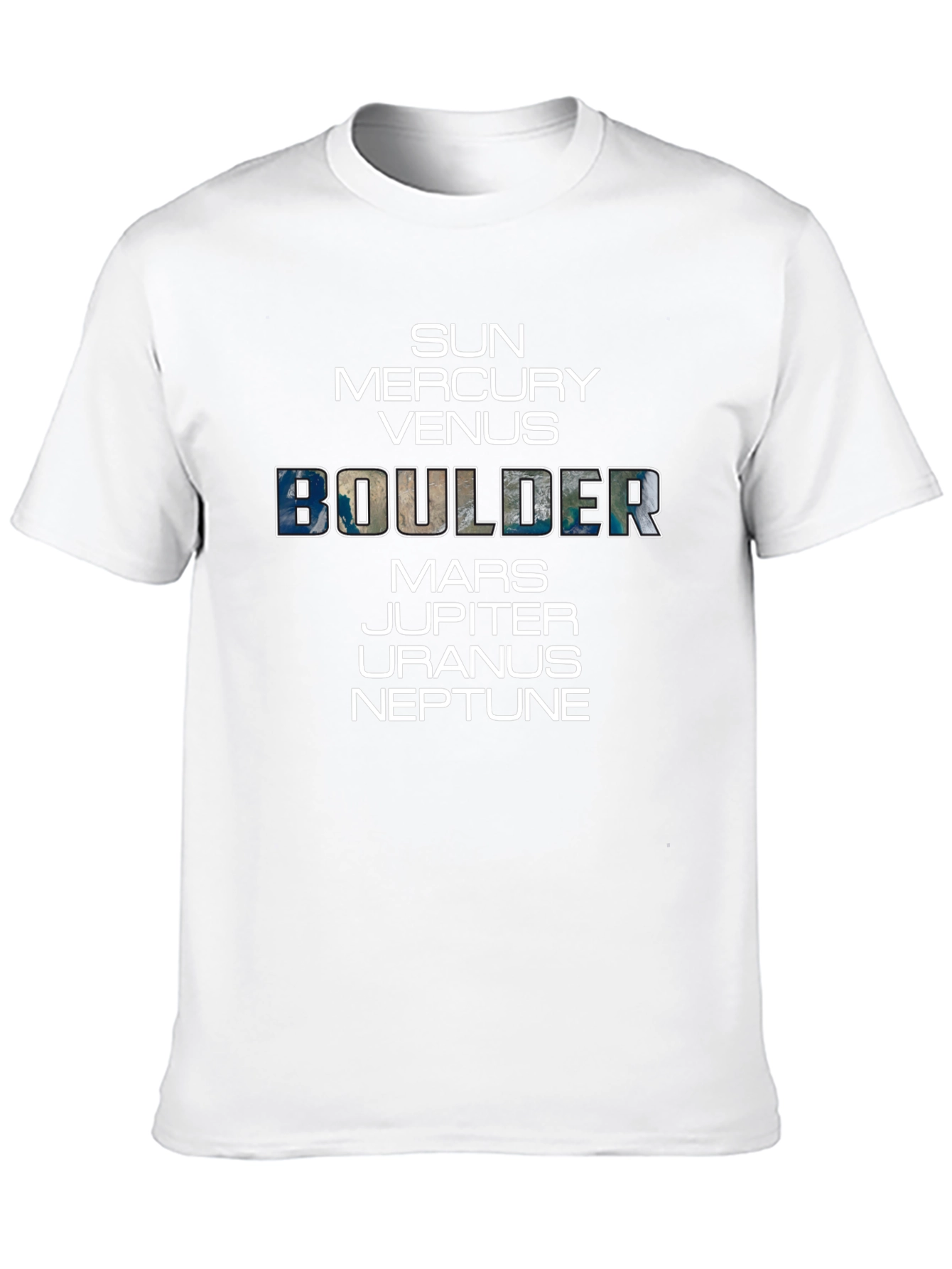 Boulder Planets Graphic T-Shirt
